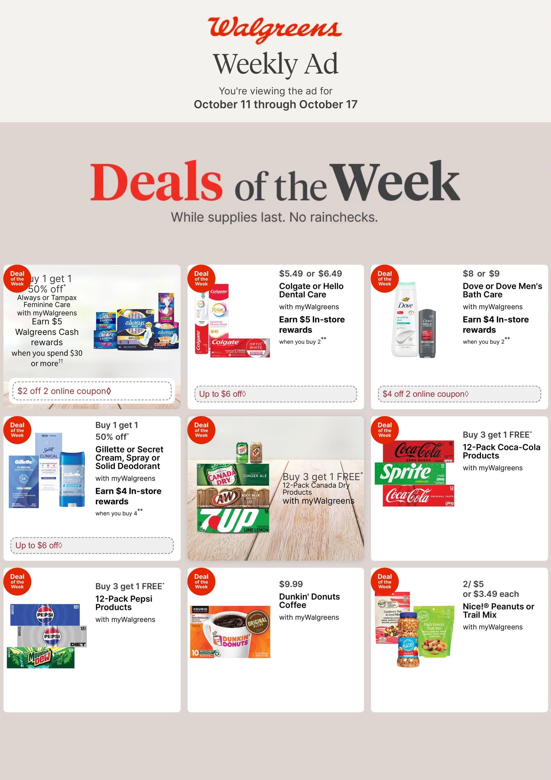 Walgreens (Honolulu-Makawao Area, HI) Weekly Ad October 11 - 17, 2026
