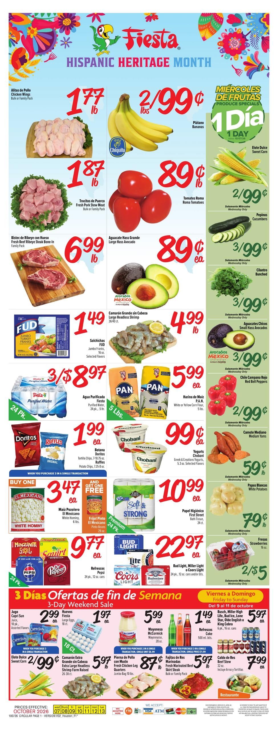 Fiesta Mart (Conroe Area, TX) Weekly Ad October 7 - 13, 2026