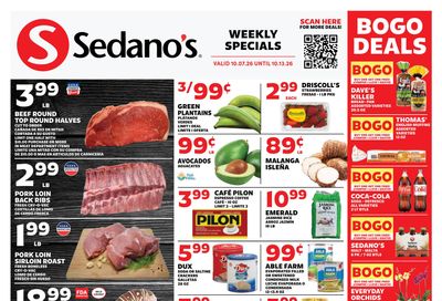 Sedano's (Davie Area, FL) Weekly Ad October 7 - 13, 2026