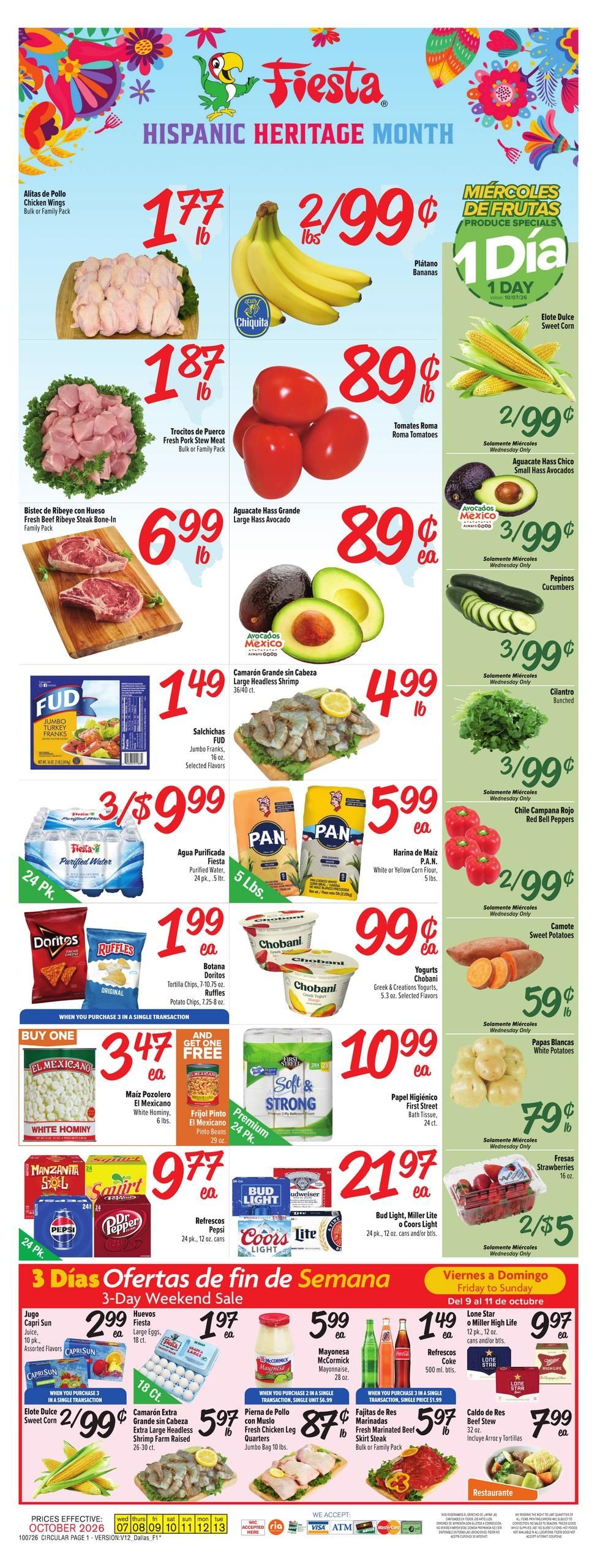 Fiesta Mart (Allen Area, TX) Weekly Ad October 7 - 13, 2026