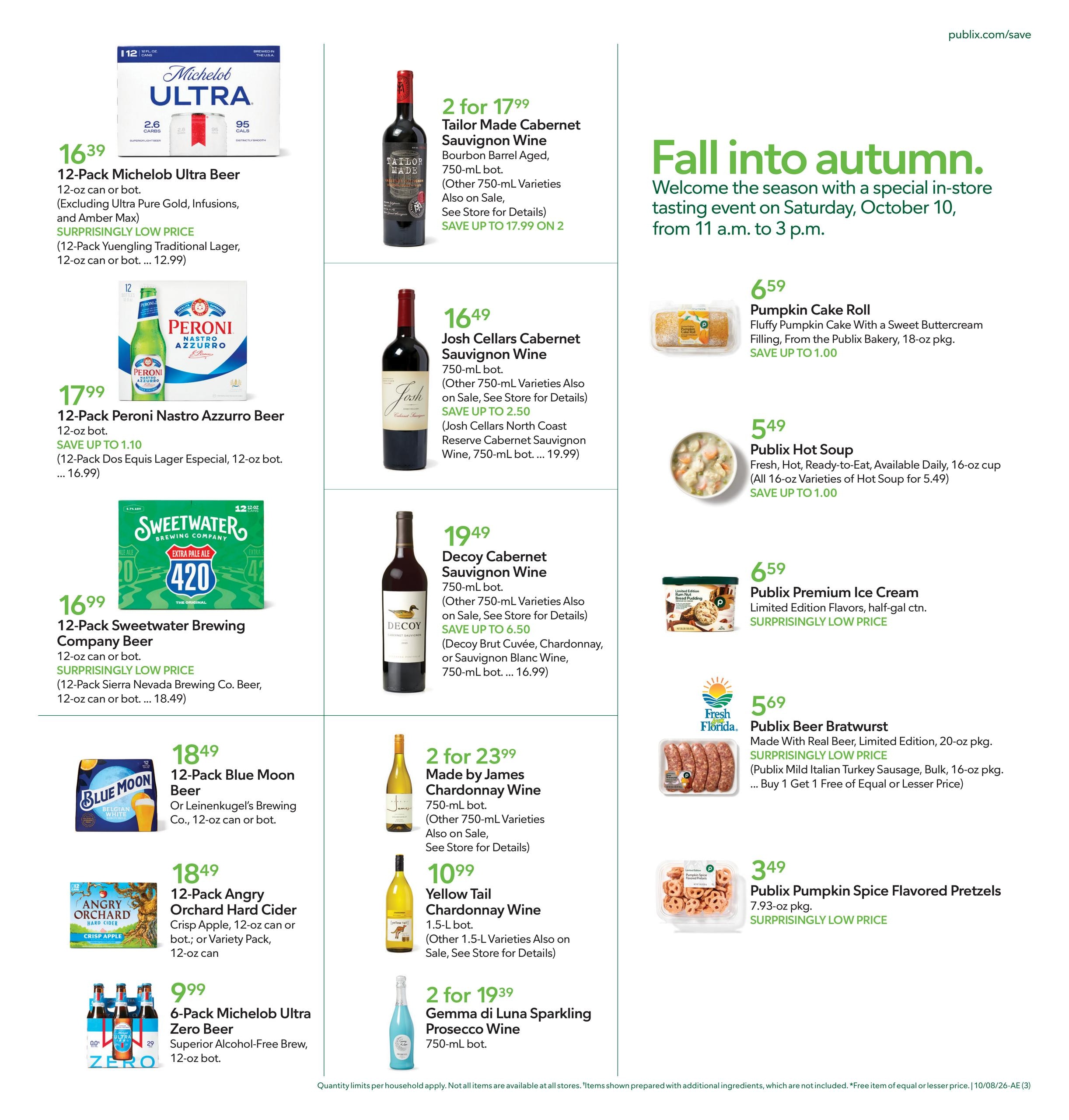 Publix (Albertville Area, AL) Weekly Ad October 7 - 13, 2026