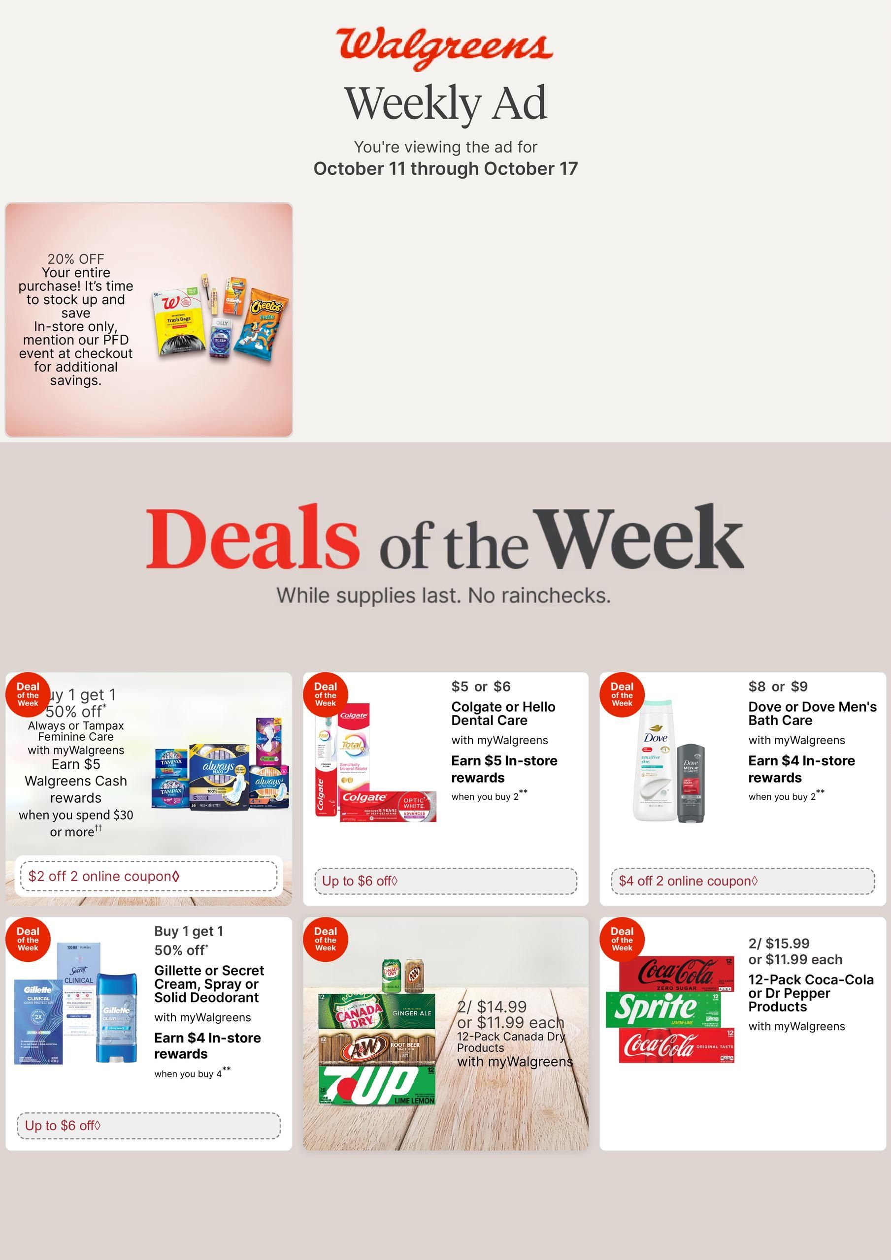 Walgreens (Anchorage Area, AK) Weekly Ad October 11 - 17, 2026