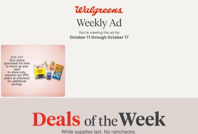 Walgreens (Anchorage Area, AK) Weekly Ad October 11 - 17, 2026