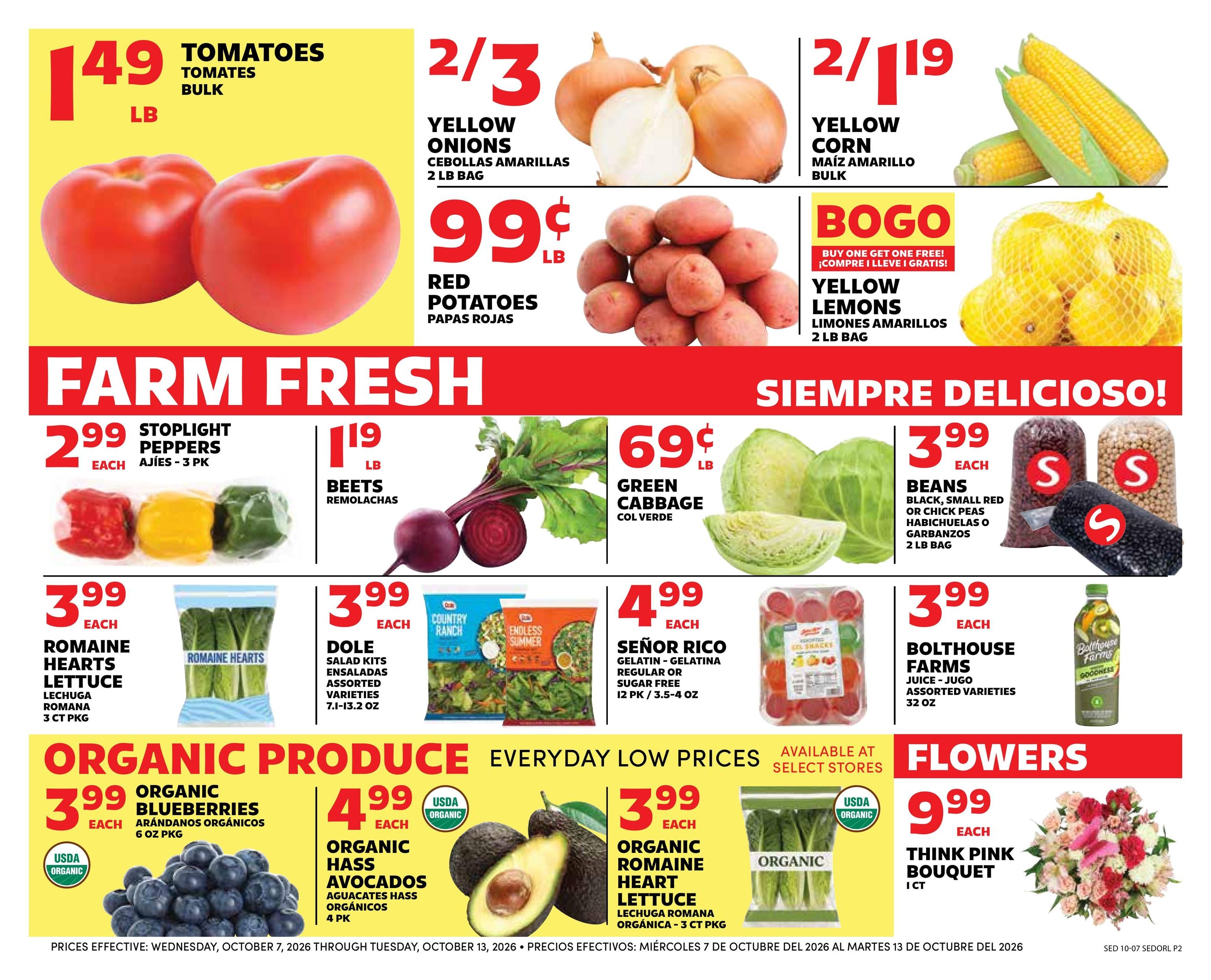 Sedano's (Orlando Area, FL) Weekly Ad October 7 - 13, 2026