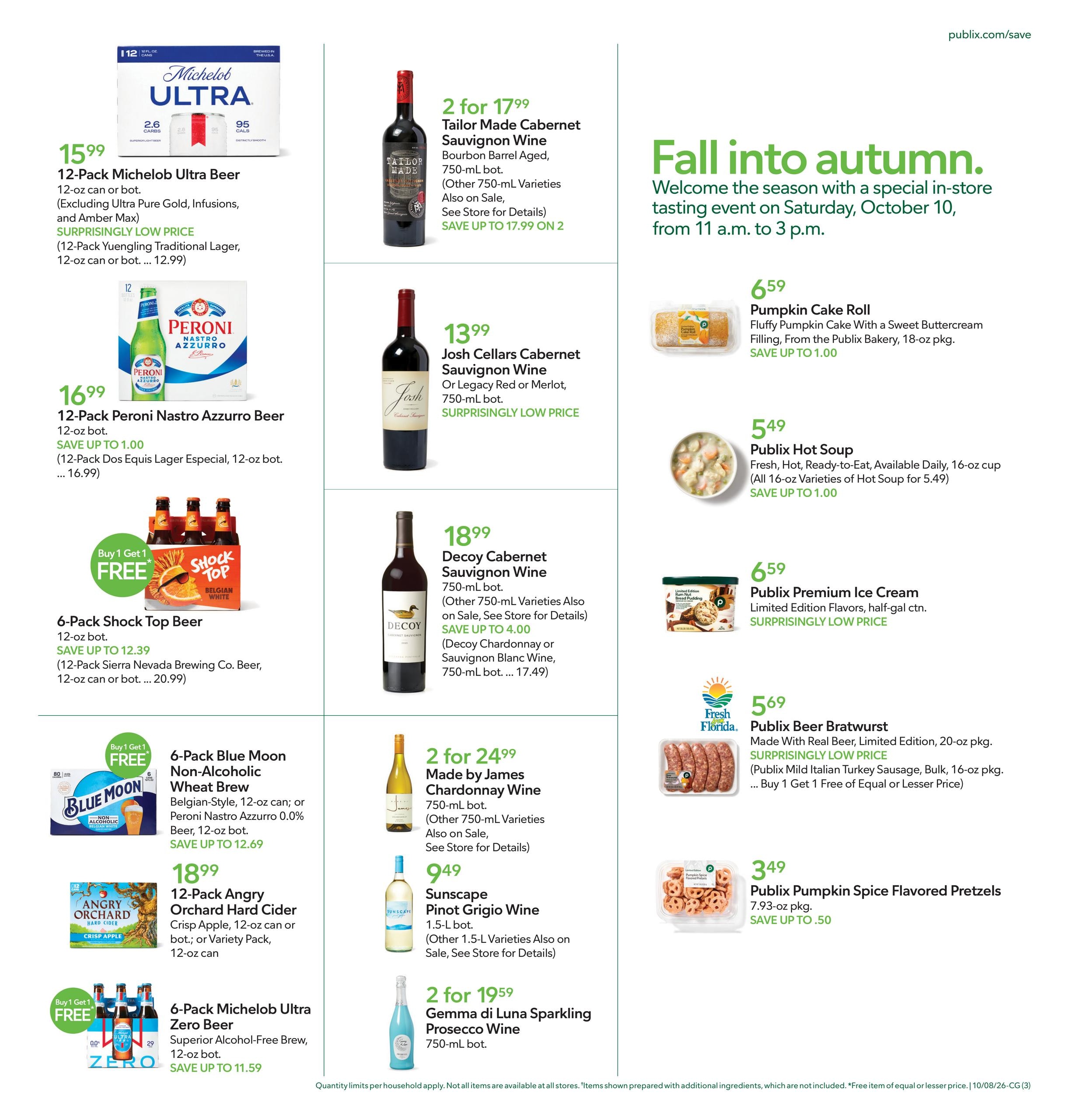 Publix (Columbia Area, SC) Weekly Ad October 7 - 13, 2026