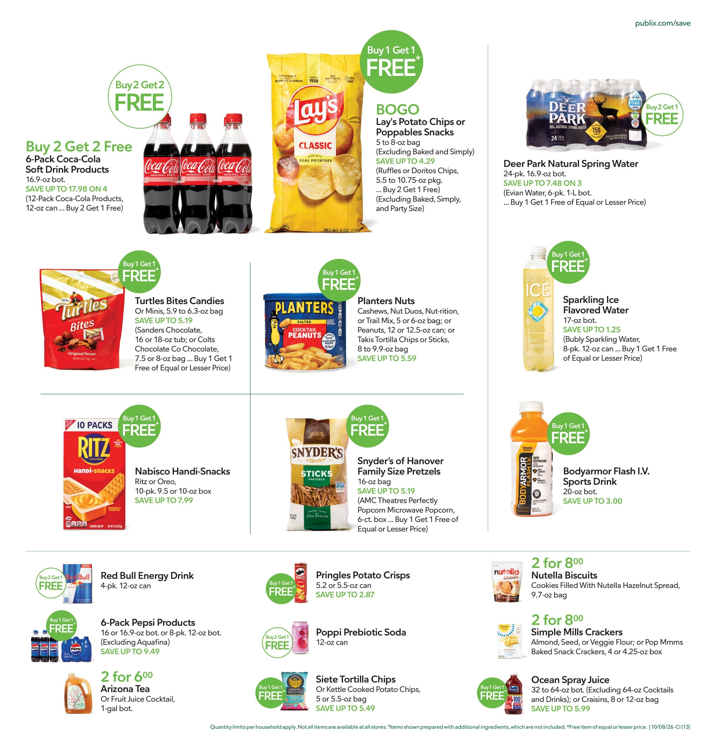 Publix (Canon Area, GA) Weekly Ad October 7 - 13, 2026