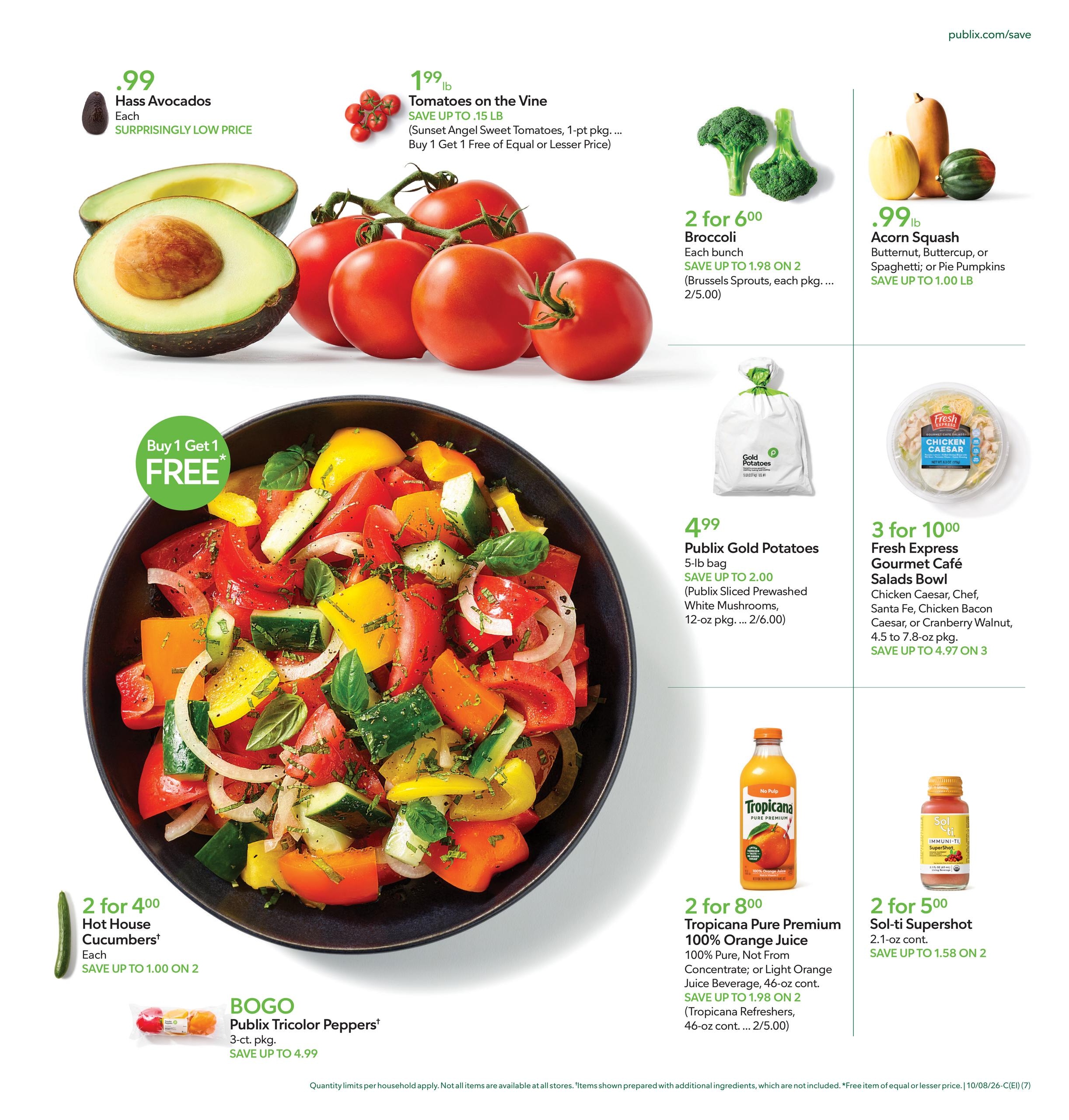 Publix (Bostic Area, NC) Weekly Ad October 7 - 13, 2026