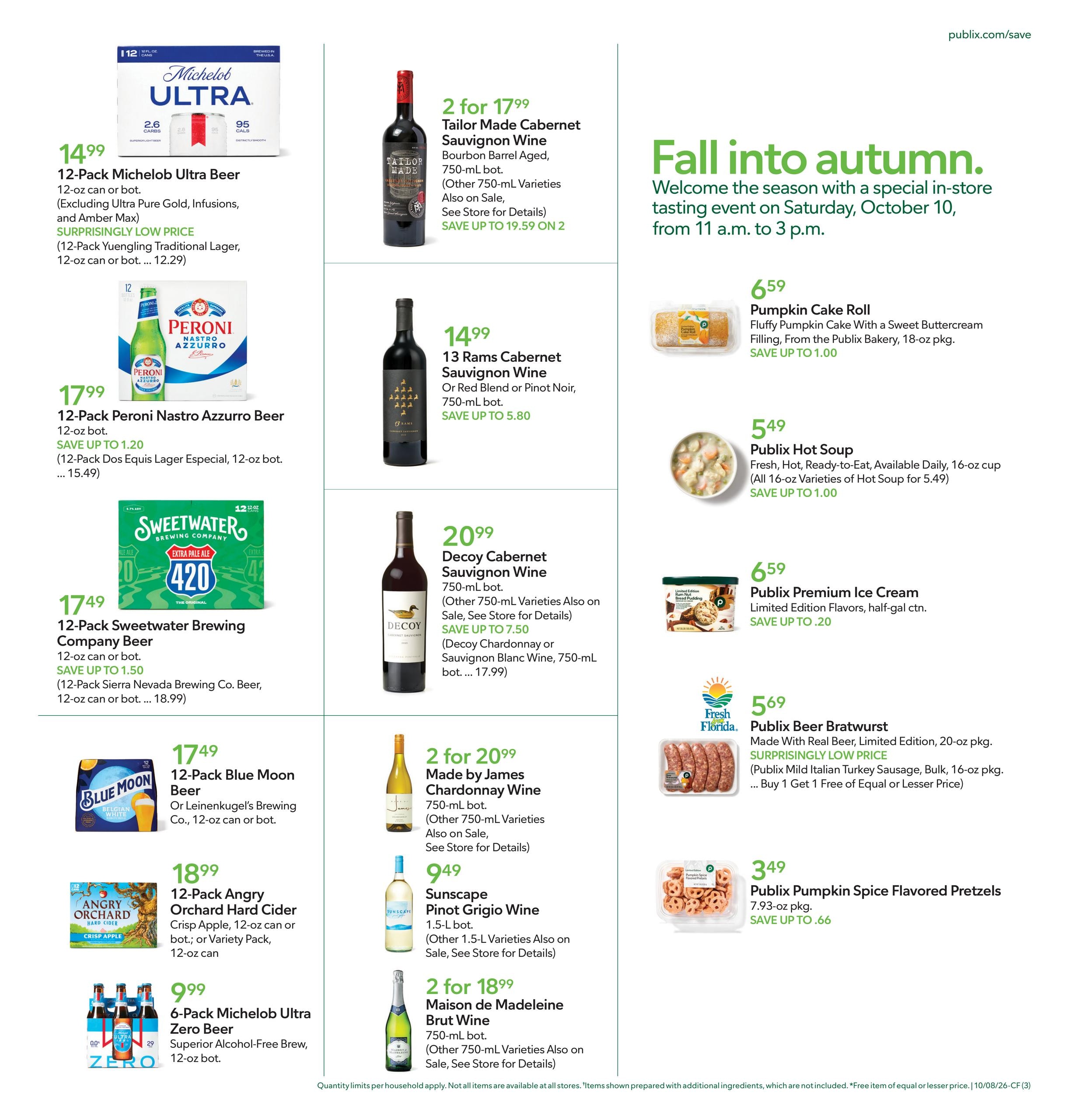Publix (Wilmington Area, NC) Weekly Ad October 7 - 13, 2026