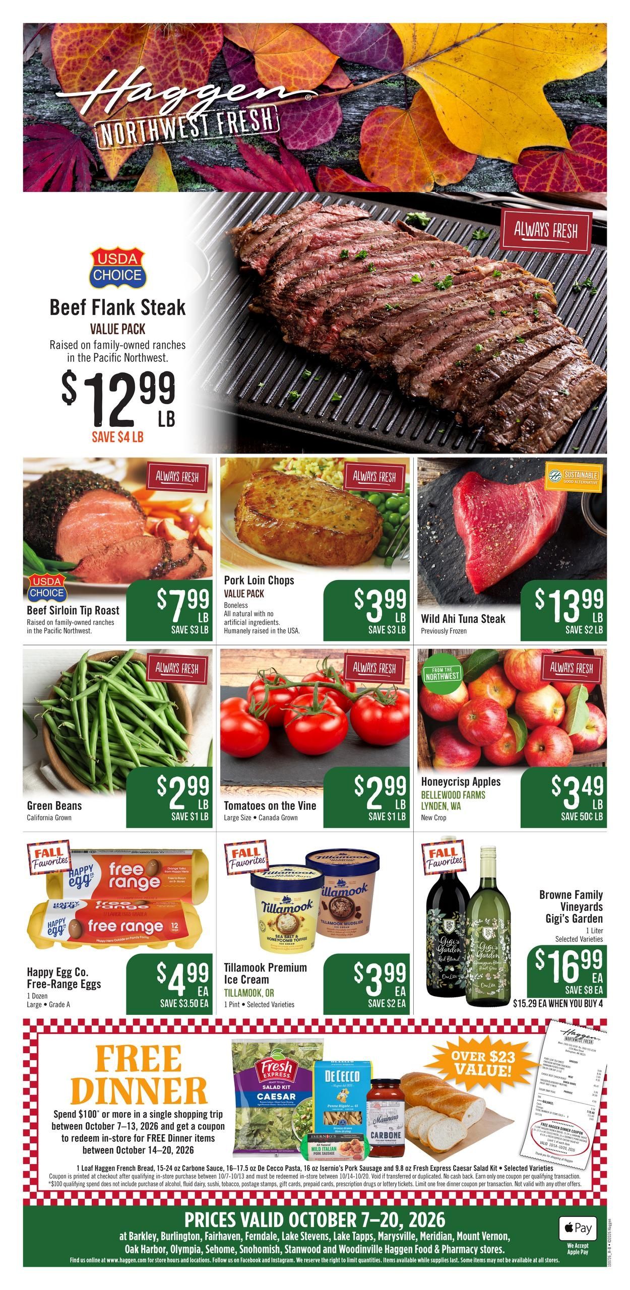 Haggen Weekly Ad October 7 - 20, 2026
