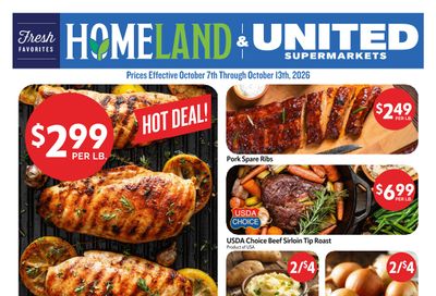Homeland Stores (Perry and Ponca City, OK) Weekly Ad October 7 - 13, 2026