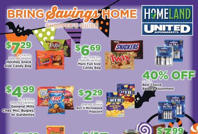 Homeland Stores Bring Savings Home Shopper's Guide Weekly Ad October 1 - 31, 2026
