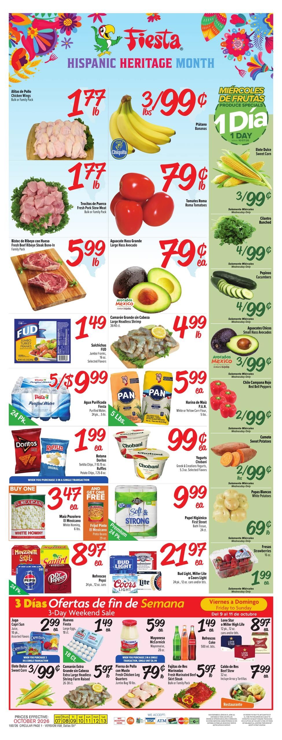 Fiesta Mart (Richardson Area, TX) Weekly Ad October 7 - 13, 2026