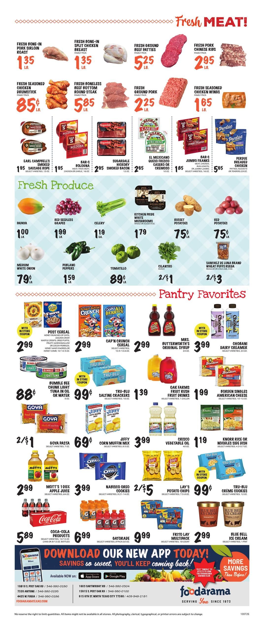 Foodarama Weekly Ad October 7 - 13, 2026