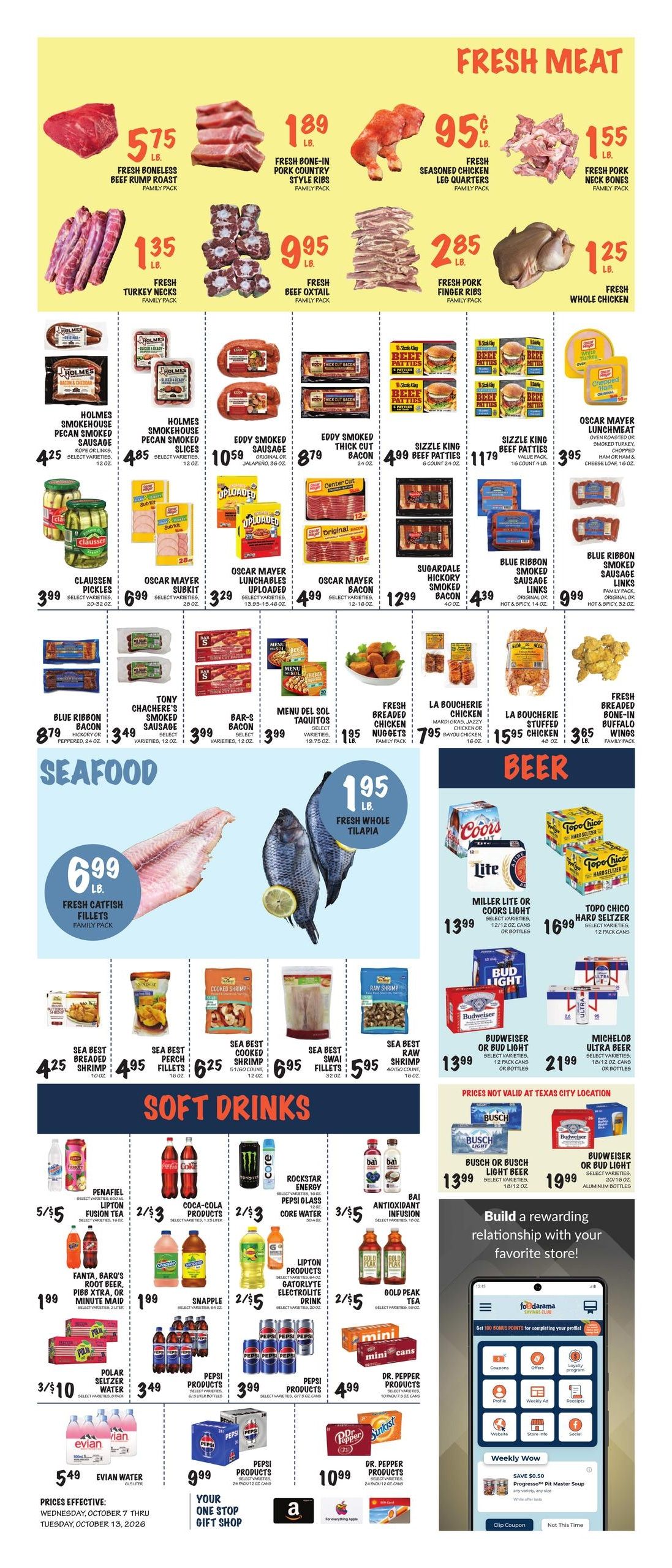 Foodarama Weekly Ad October 7 - 13, 2026