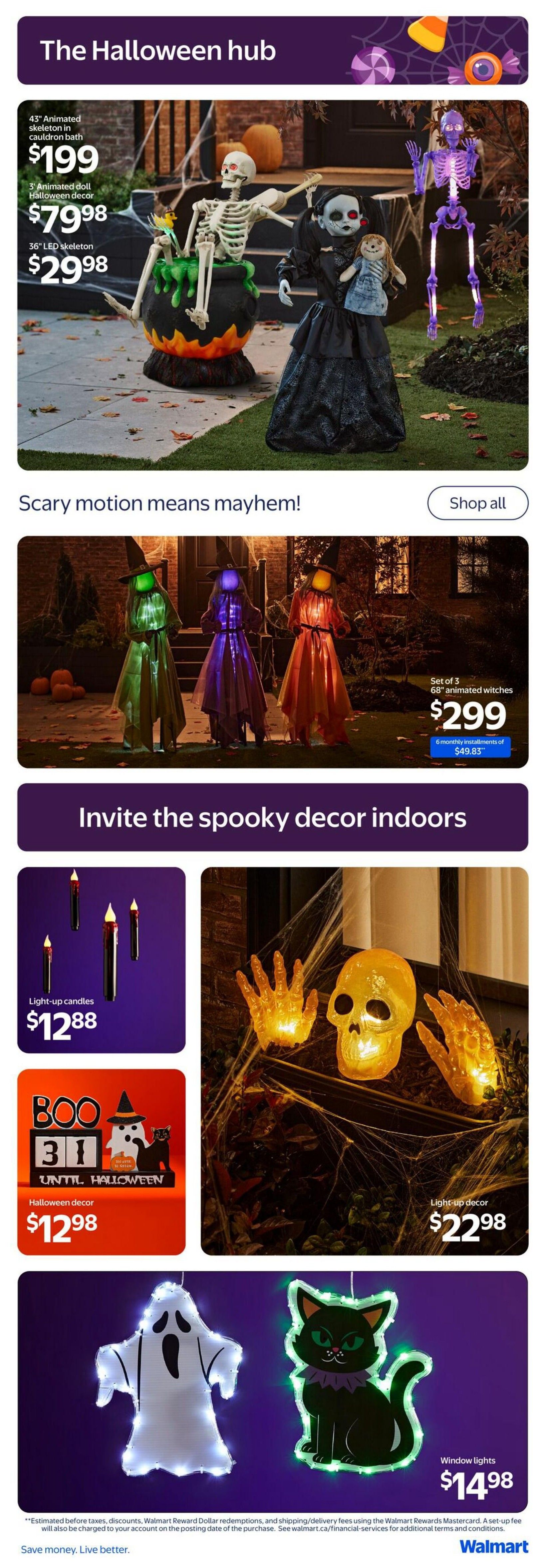 Walmart Halloween Hub Flyer October 1 to 31