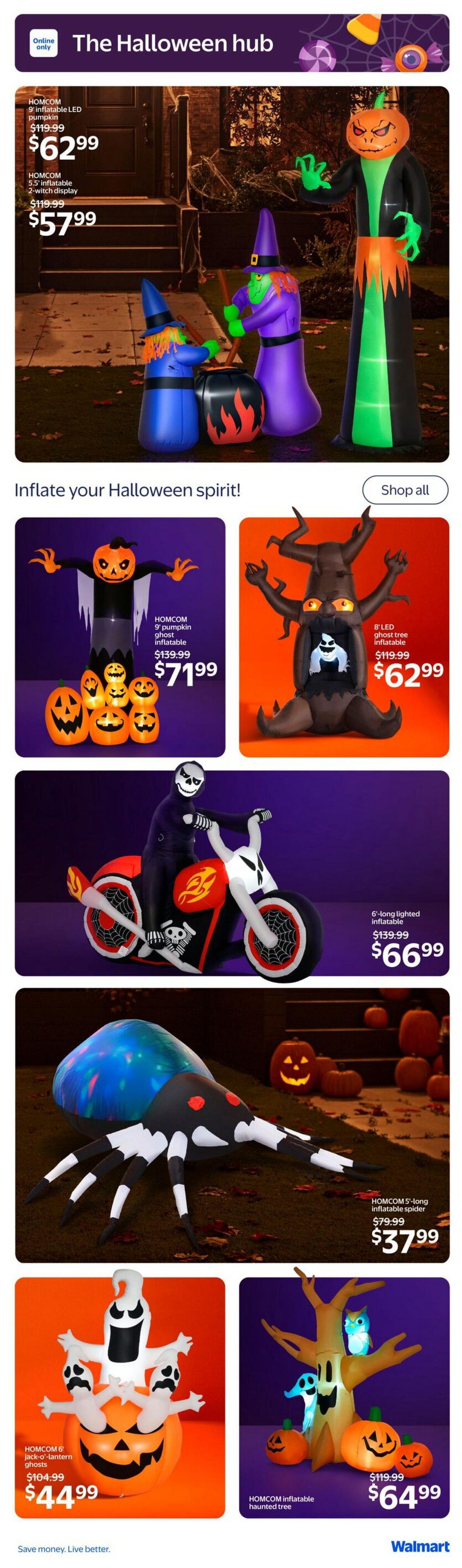 Walmart Halloween Hub Flyer October 1 to 31