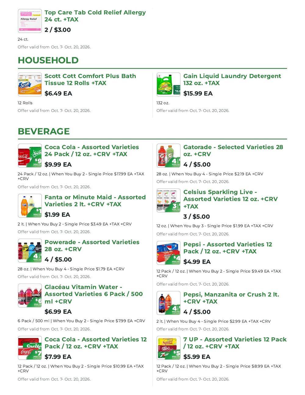 Northgate Market Weekly Ad October 7 - 20, 2026