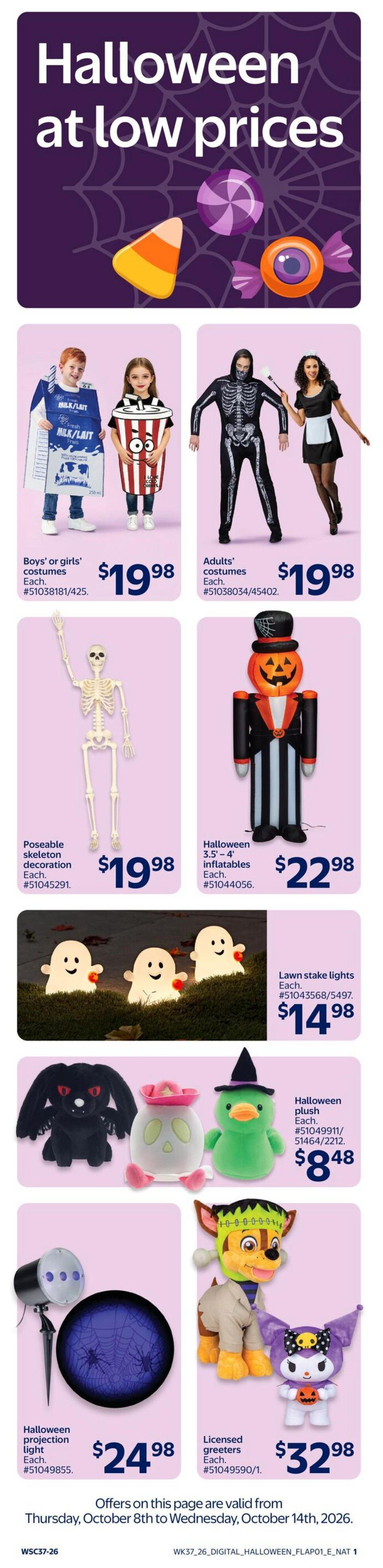 Walmart (Atlantic) Flyer October 8 to 14