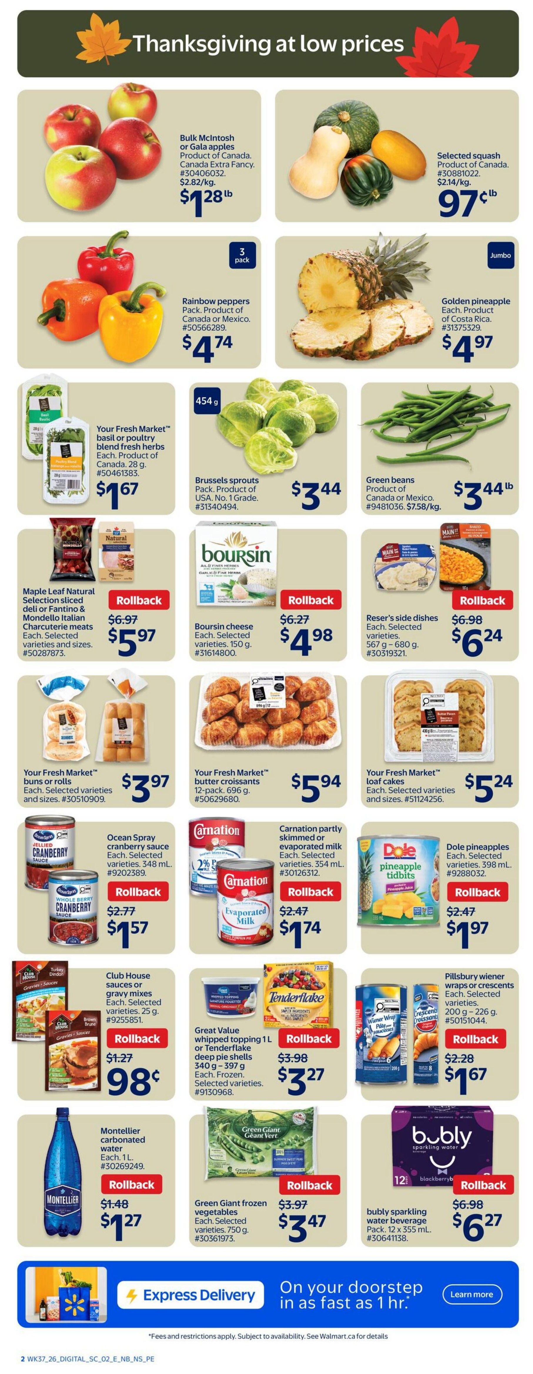 Walmart (Atlantic) Flyer October 8 to 14