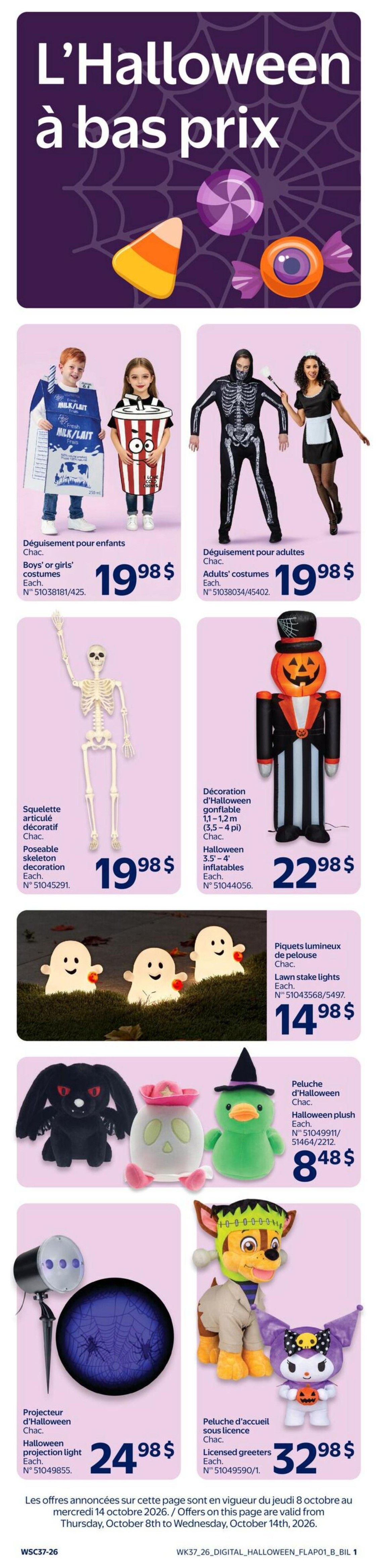 Walmart (QC) Flyer October 8 to 14