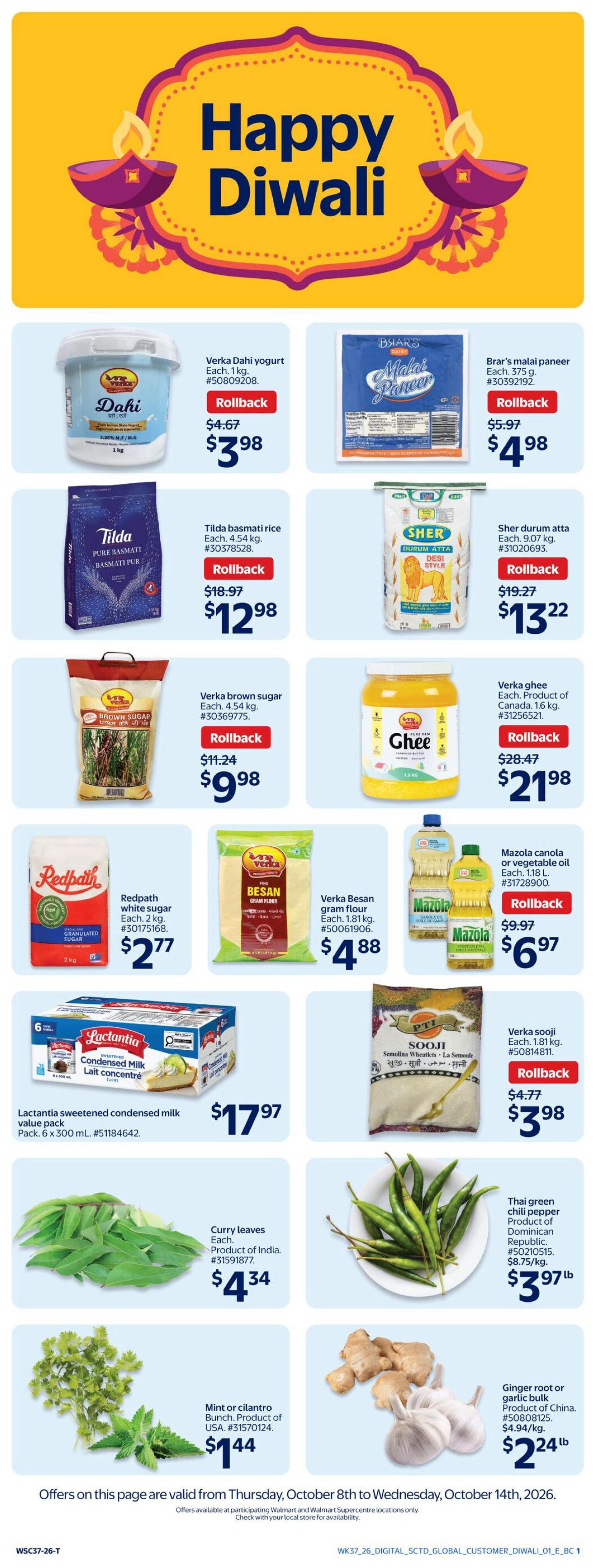 Walmart (West) Flyer October 8 to 14