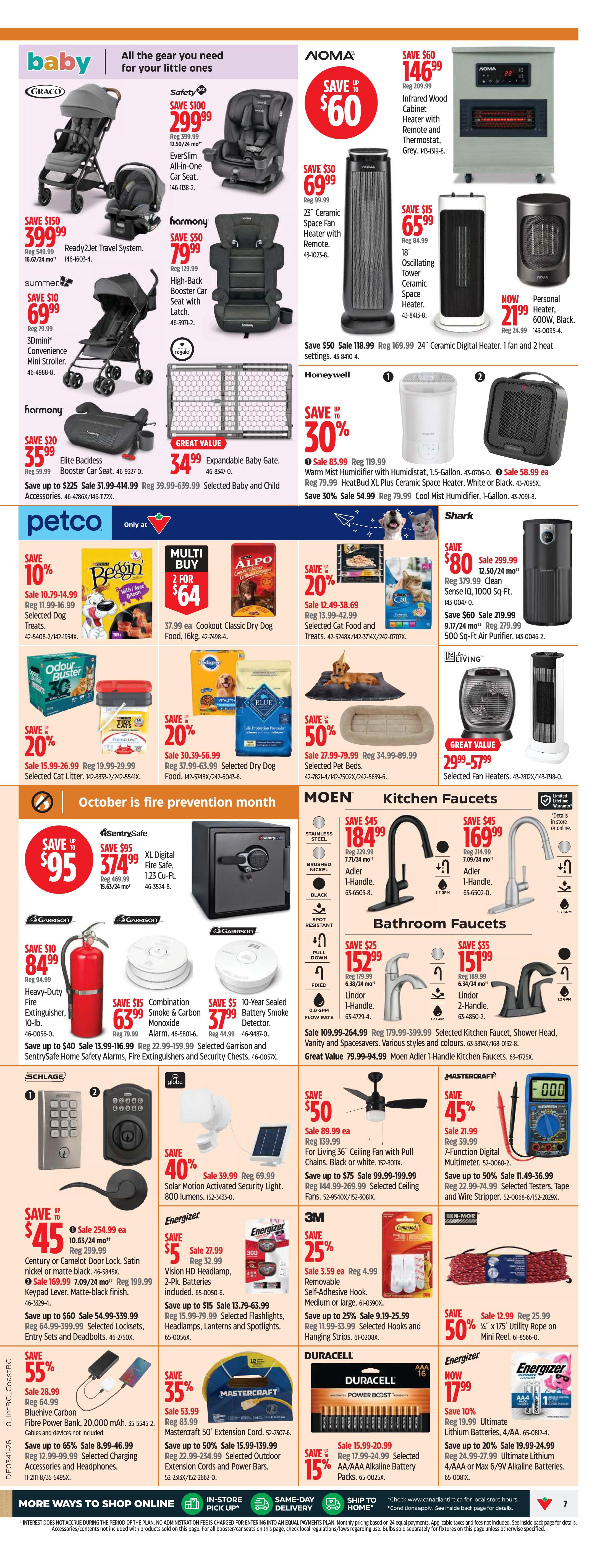 Canadian Tire (West) Flyer October 9 to 15