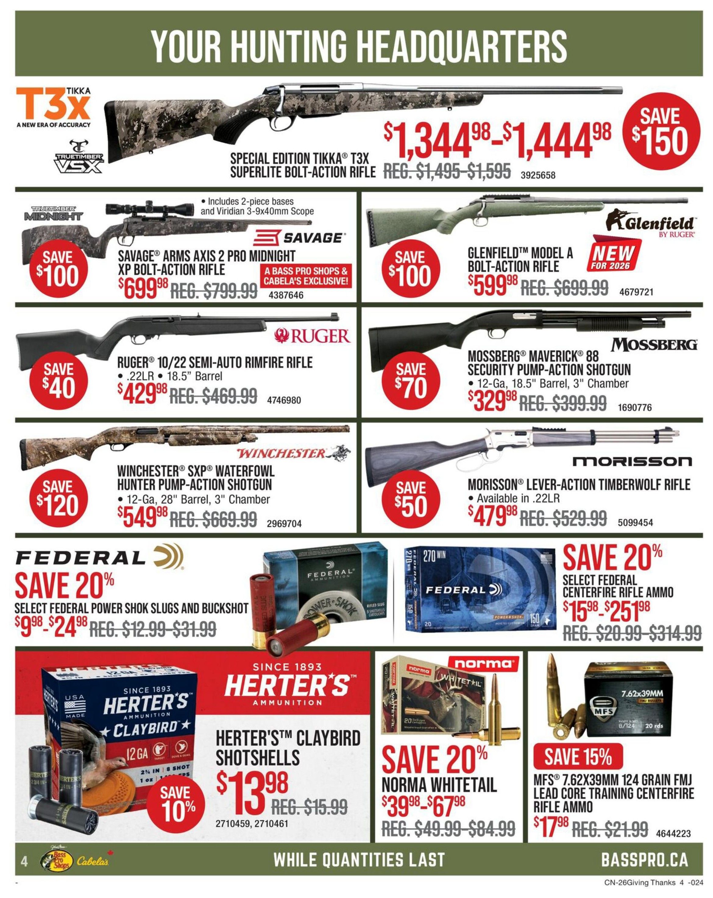 Bass Pro Shops Flyer October 8 to 21