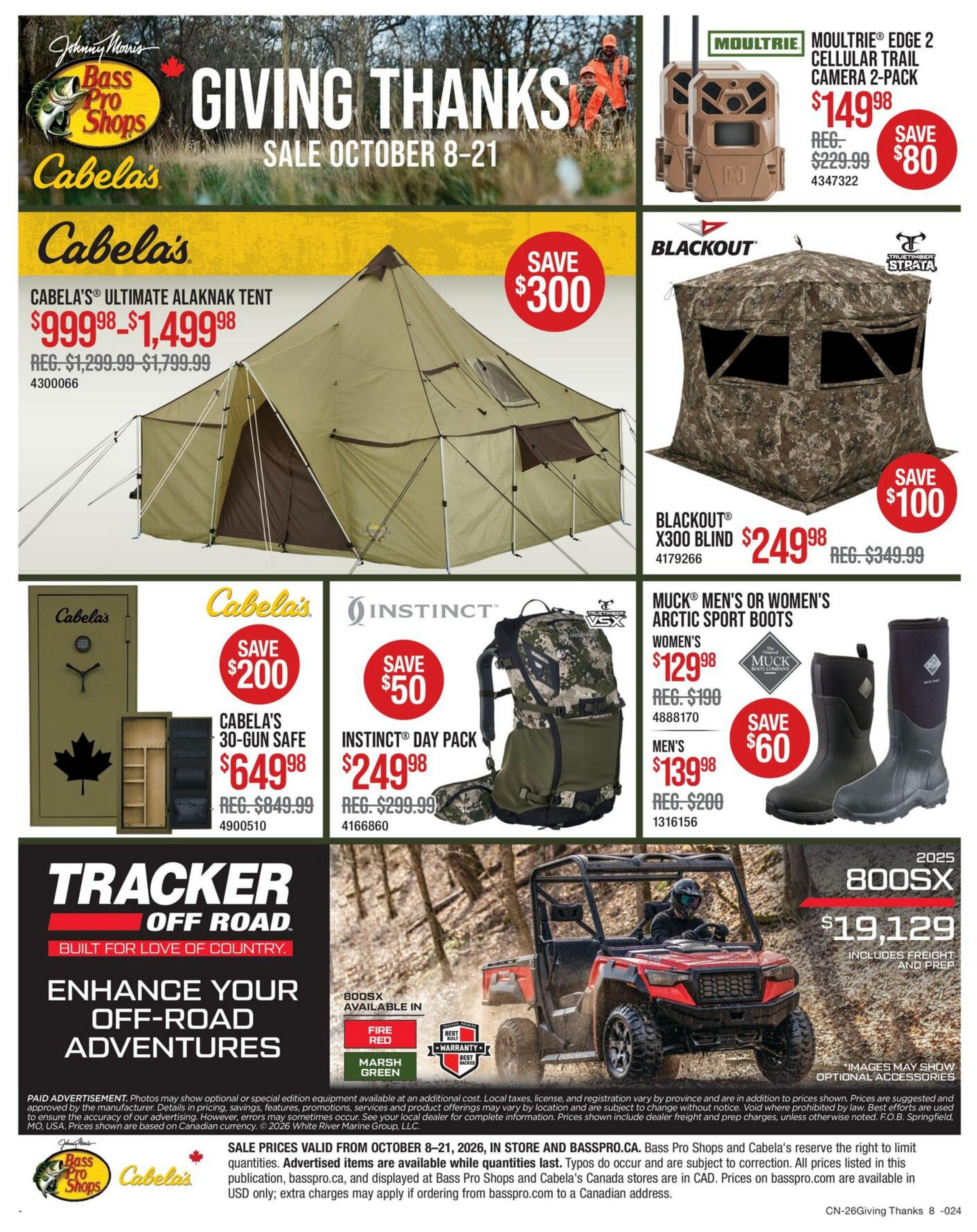 Bass Pro Shops Flyer October 8 to 21