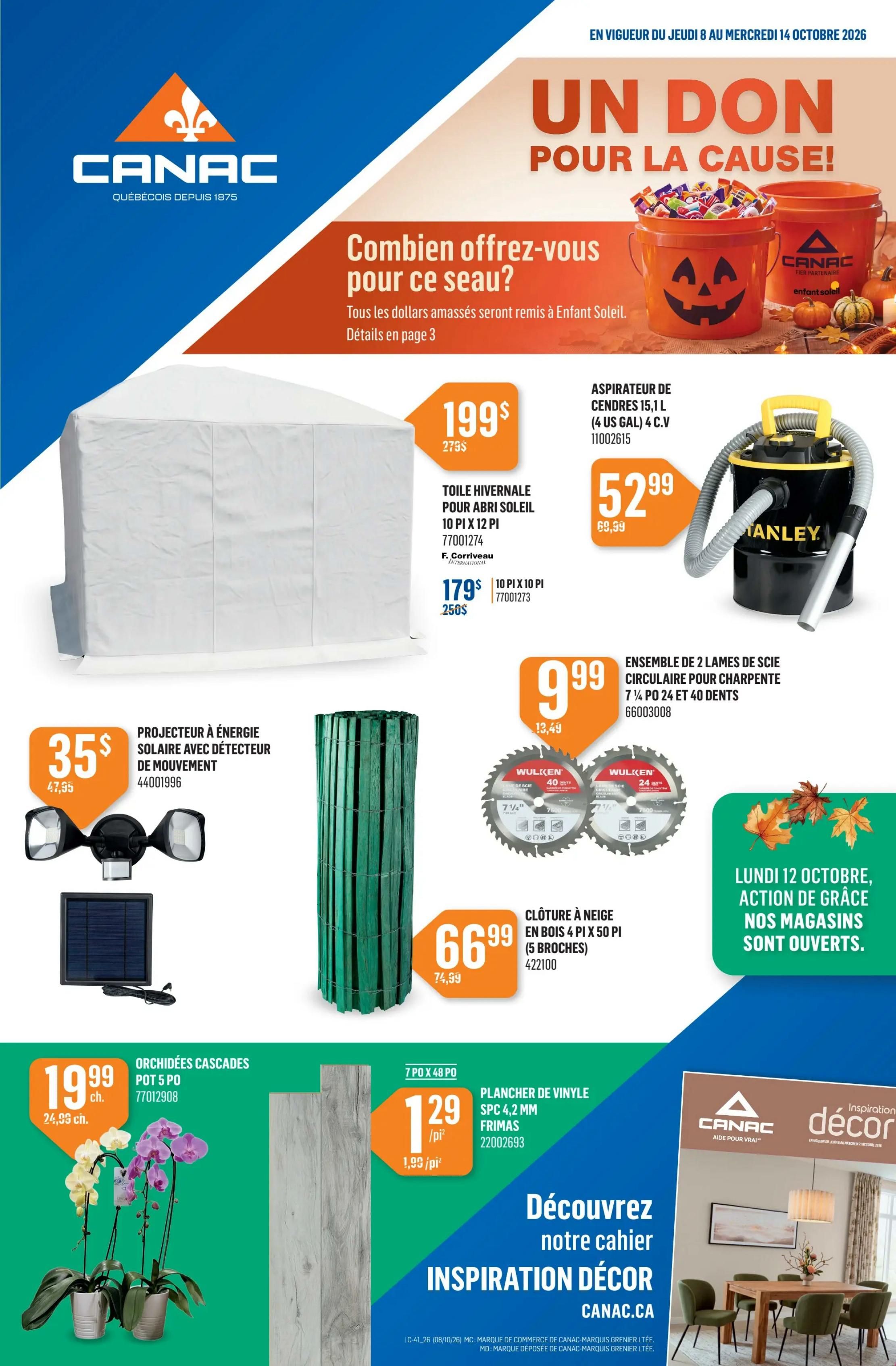 Canac Flyer October 8 to 14