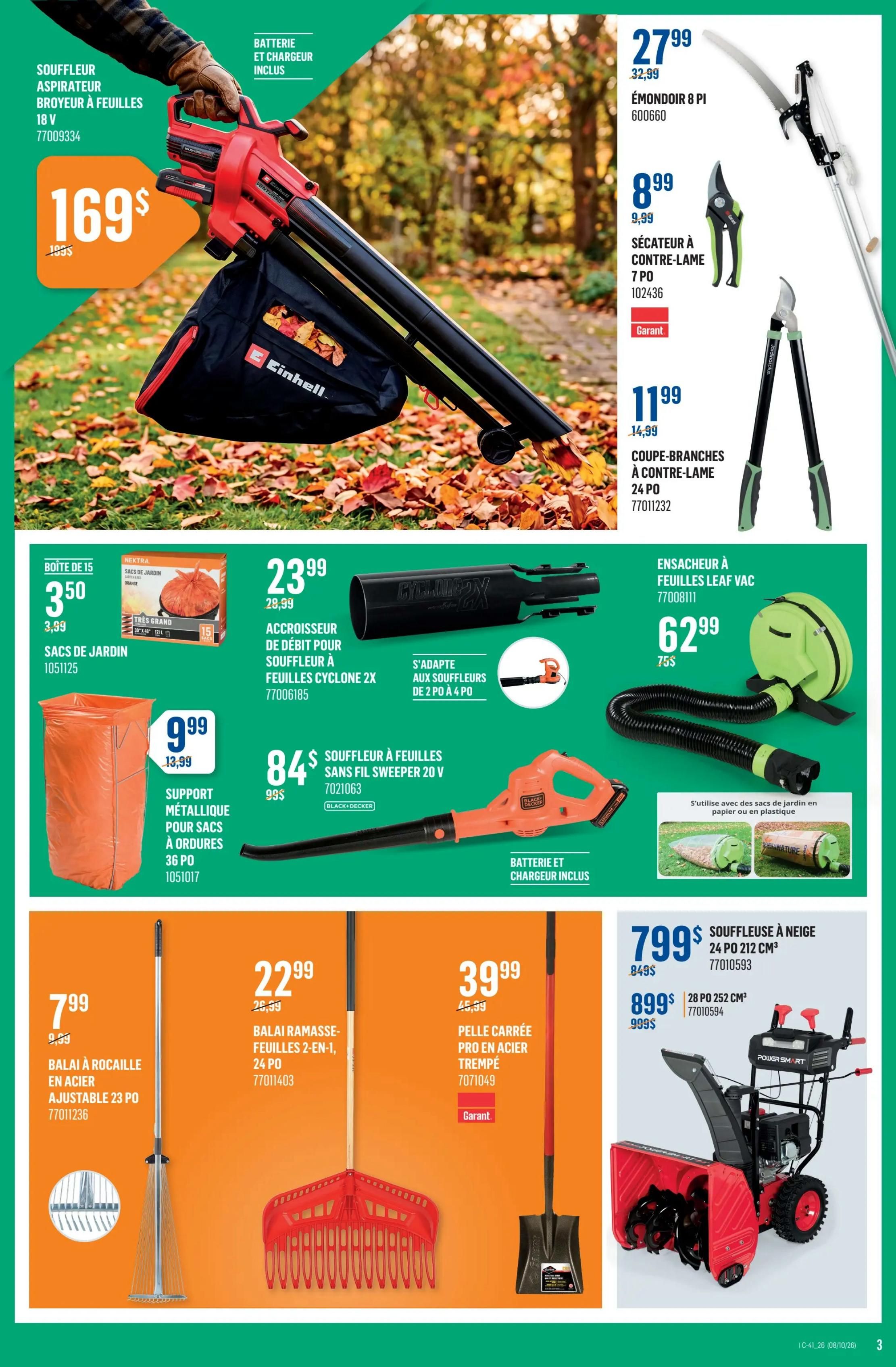 Canac Flyer October 8 to 14