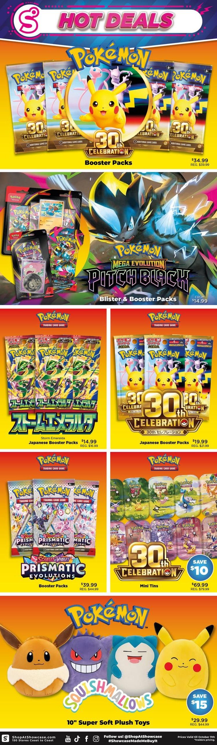 Showcase Flyer October 5 to 11
