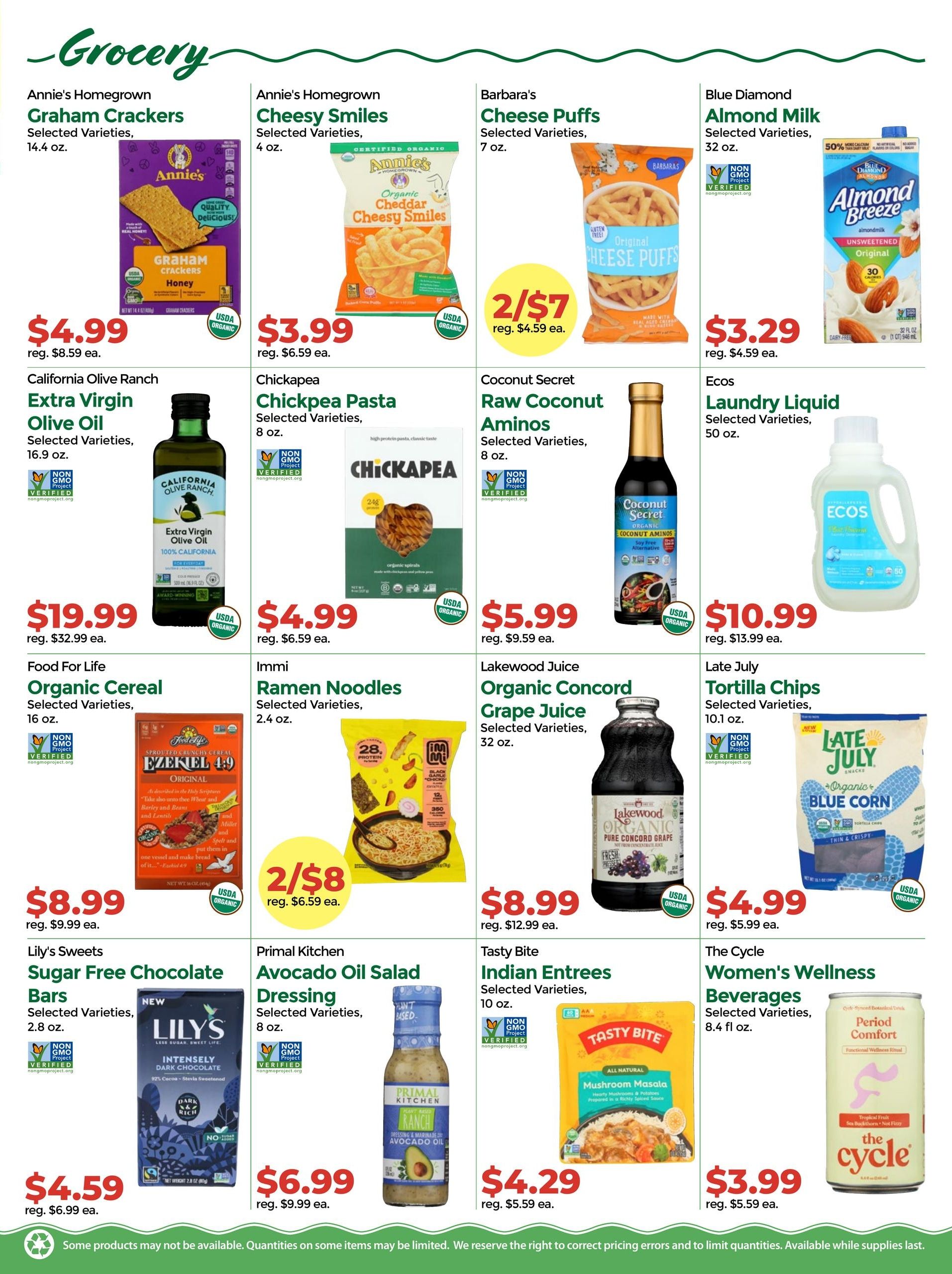 Down to Earth Organic & Natural Weekly Ad October 1 - November 4, 2026
