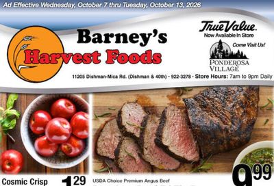 Harvest Foods Weekly Ad October 7 - 13, 2026