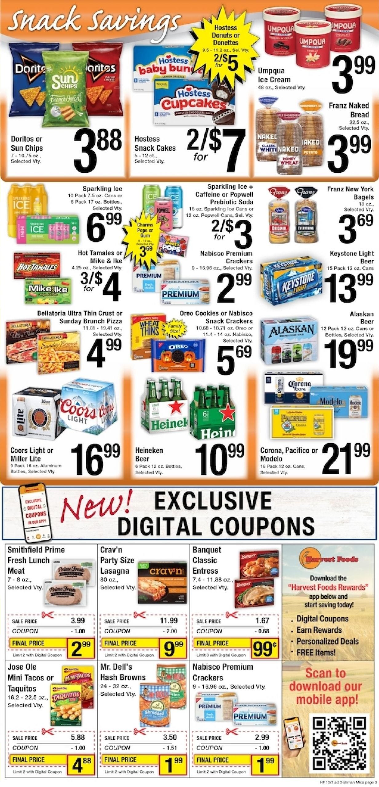 Harvest Foods Weekly Ad October 7 - 13, 2026