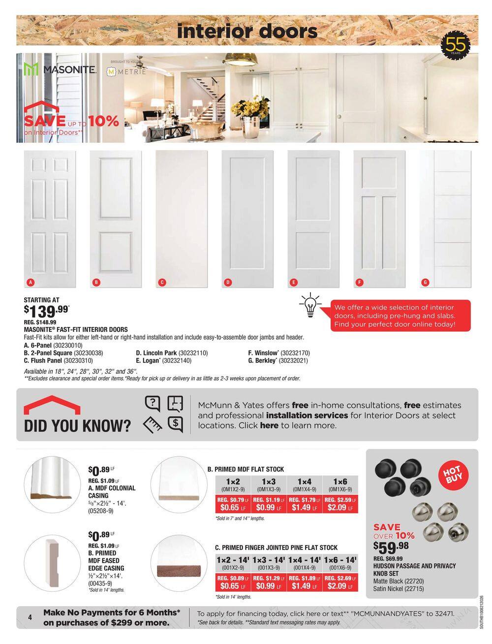 McMunn & Yates Building Supplies Flyer October 8 to 21