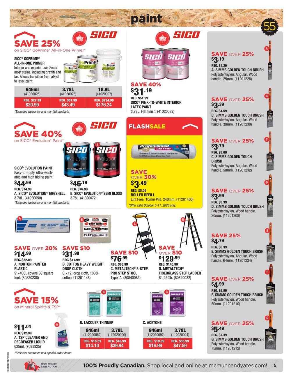 McMunn & Yates Building Supplies Flyer October 8 to 21