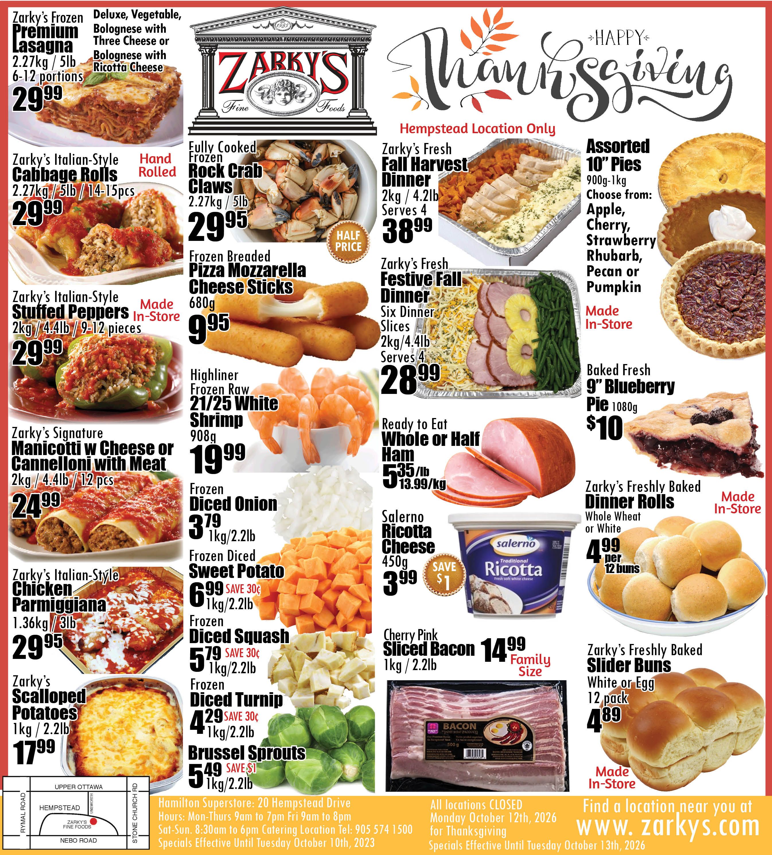 Zarky's Flyer October 7 to 13