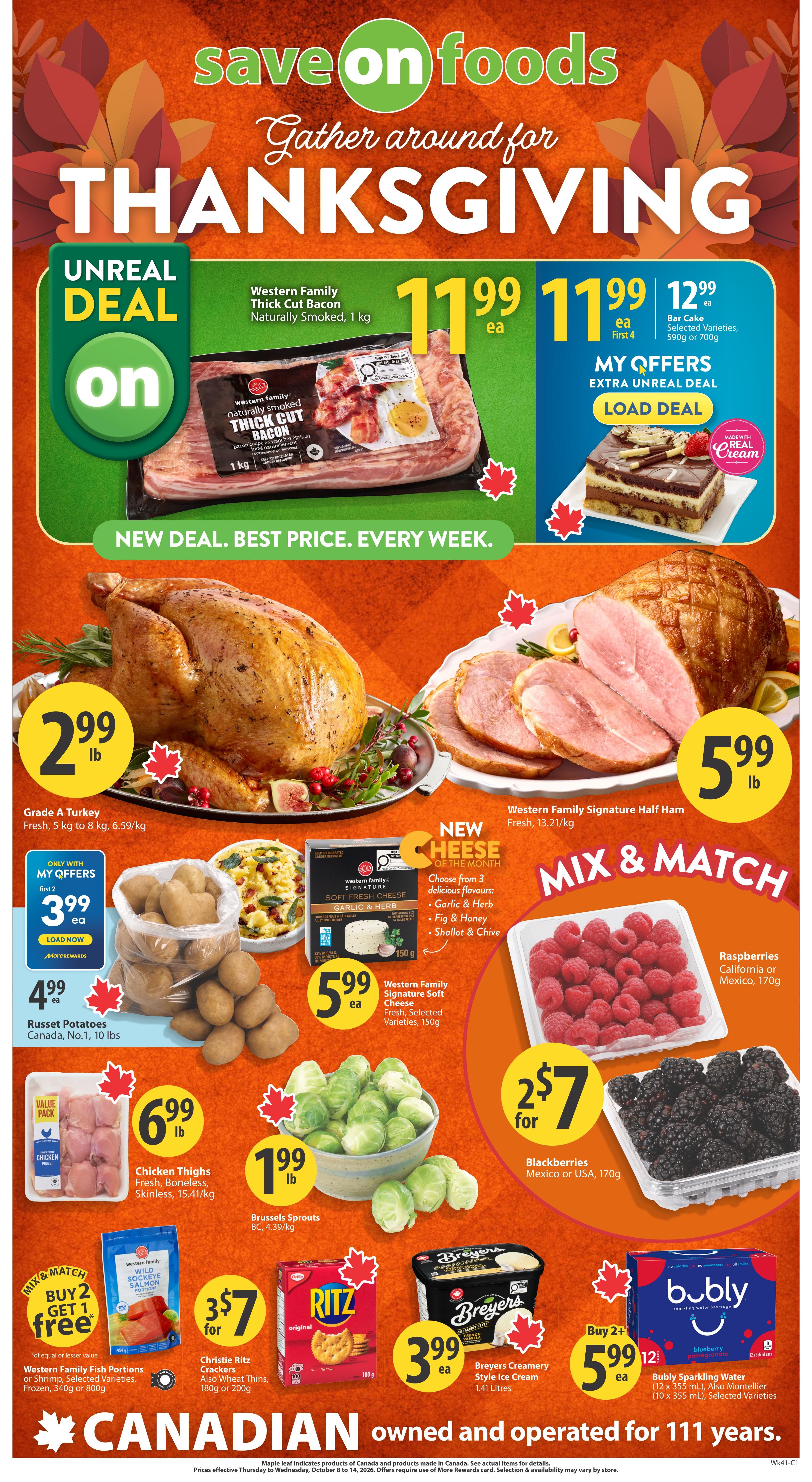 Save On Foods (SK) Flyer October 8 to 14