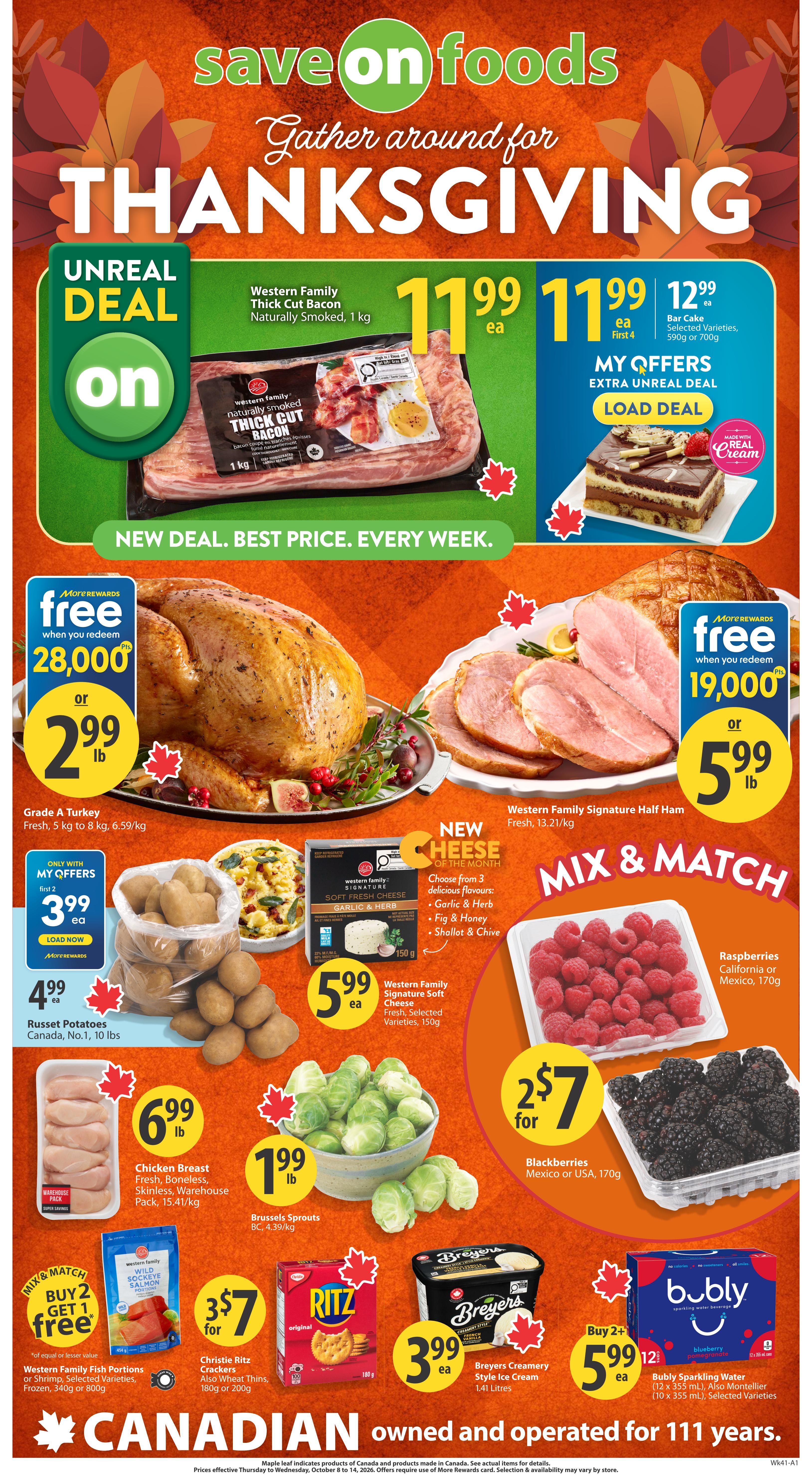 Save On Foods (BC) Flyer October 8 to 14