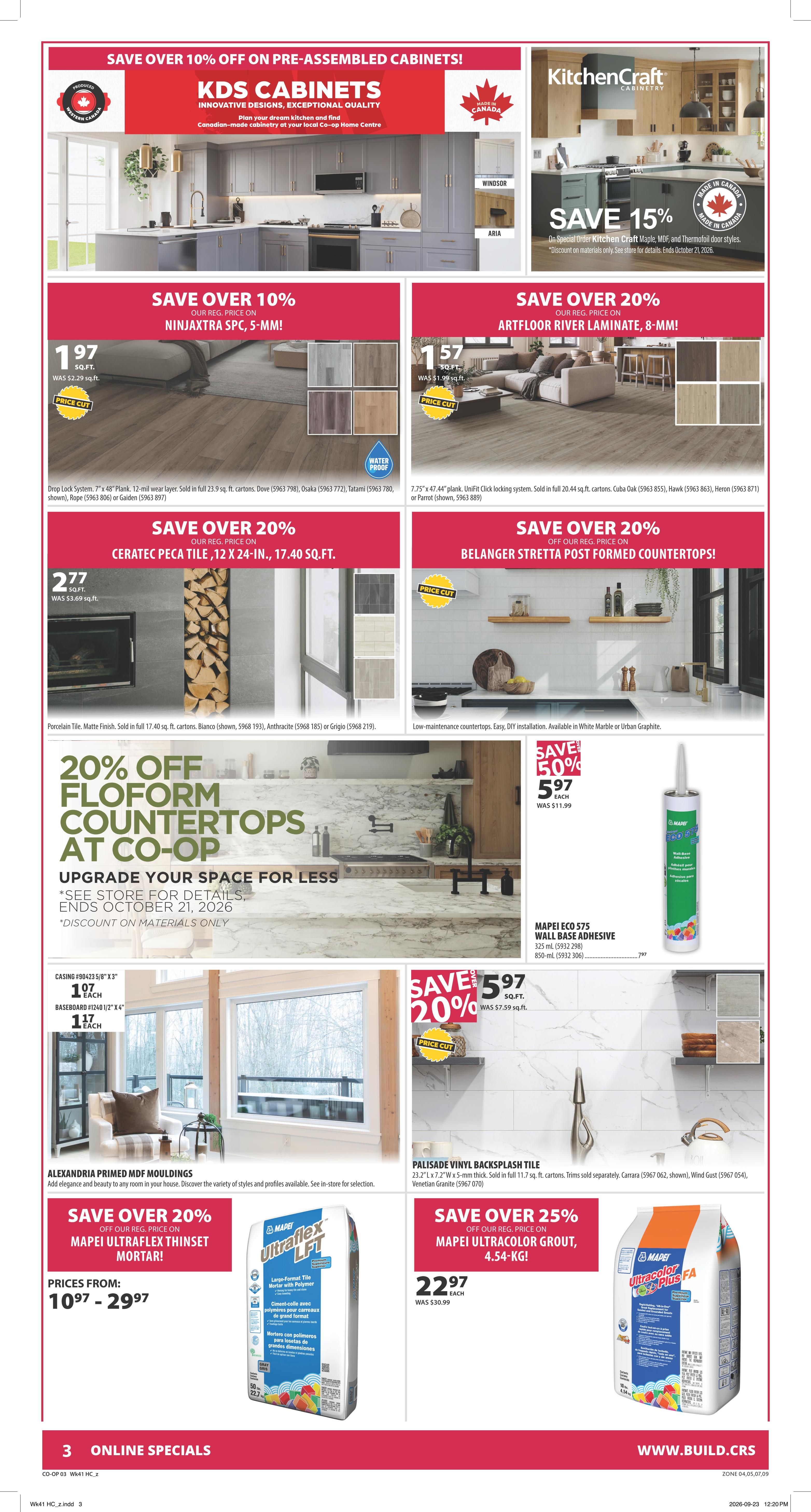 Co-op (West) Home Centre Flyer October 8 to 14
