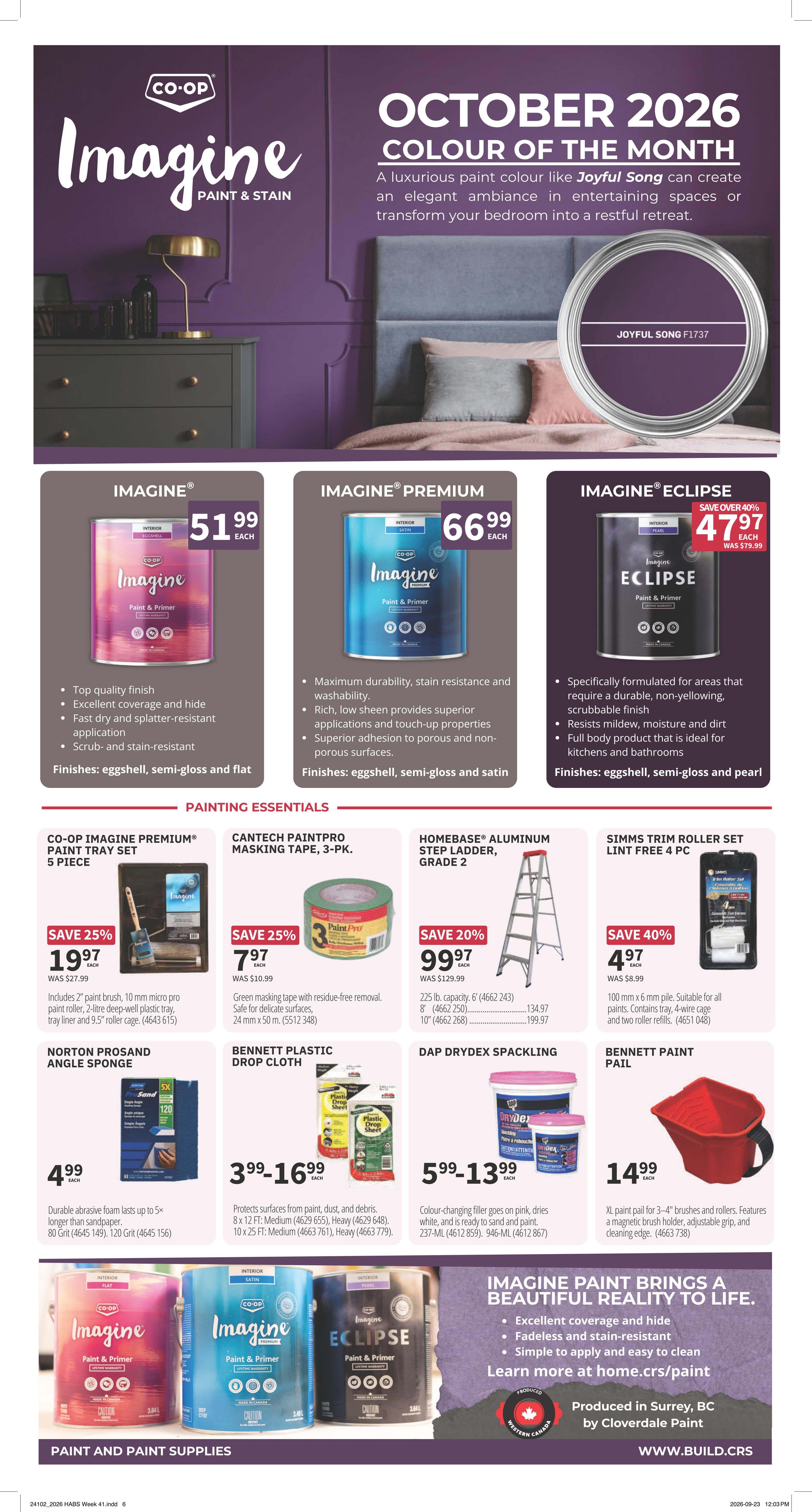 Co-op (West) Home Centre Flyer October 8 to 14