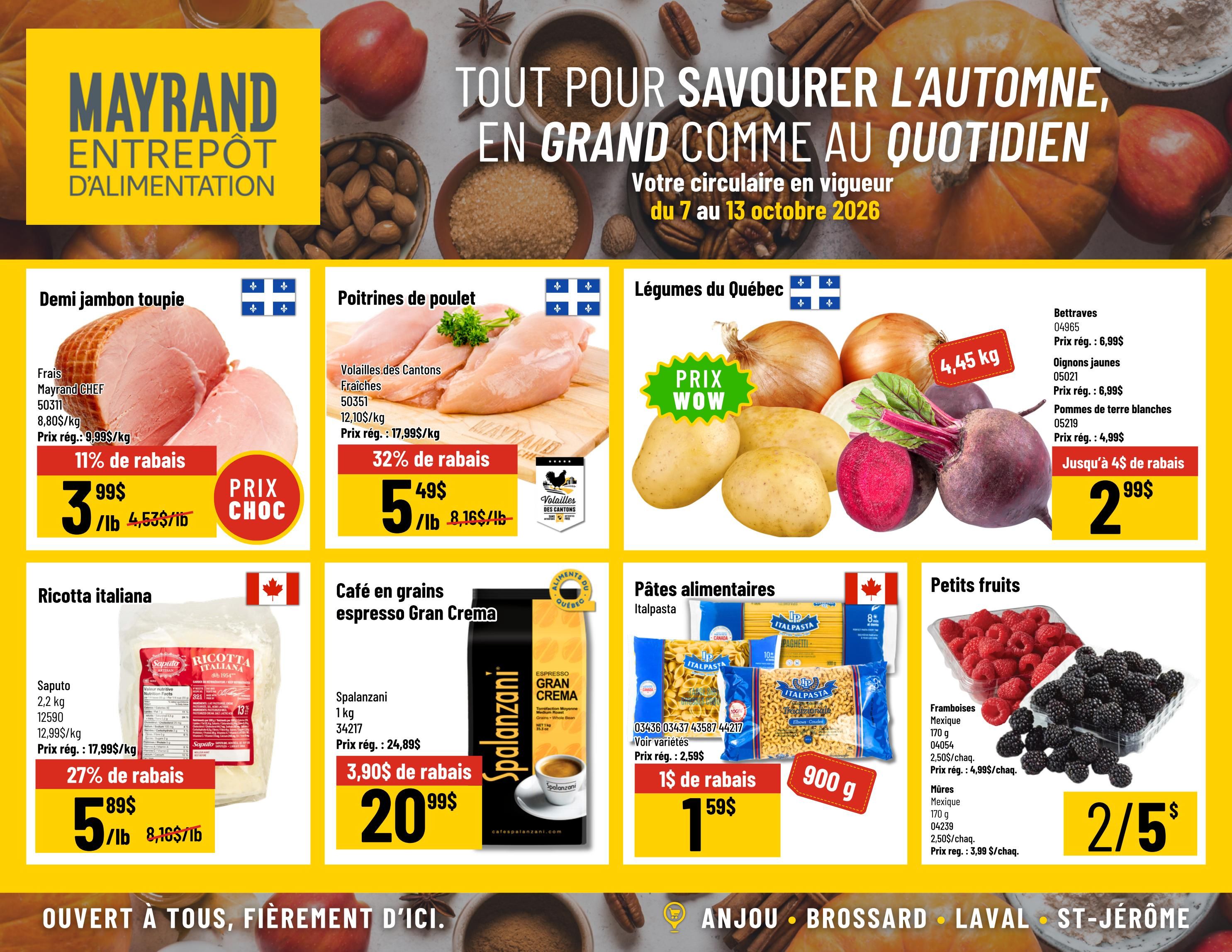 Mayrand Flyer October 7 to 13