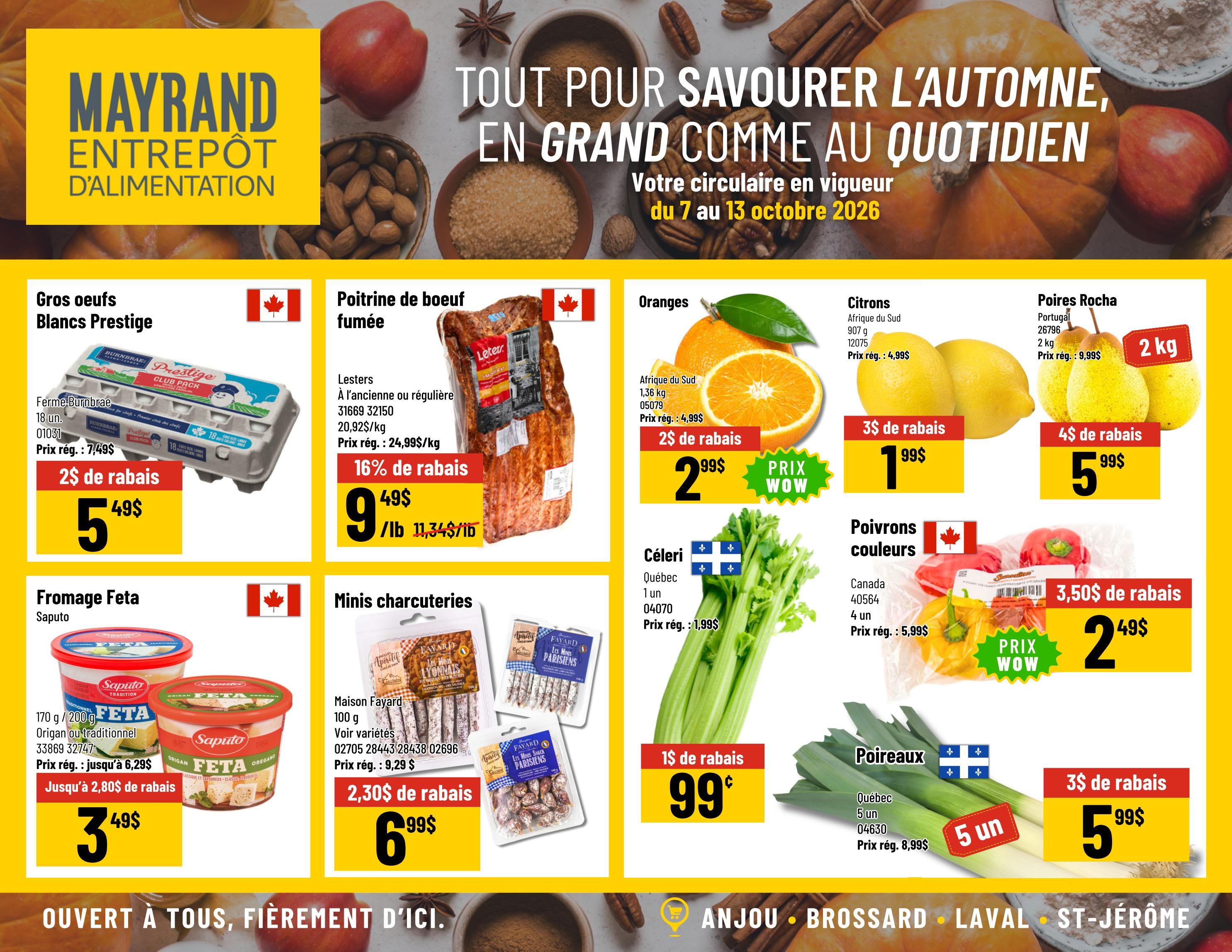 Mayrand Flyer October 7 to 13