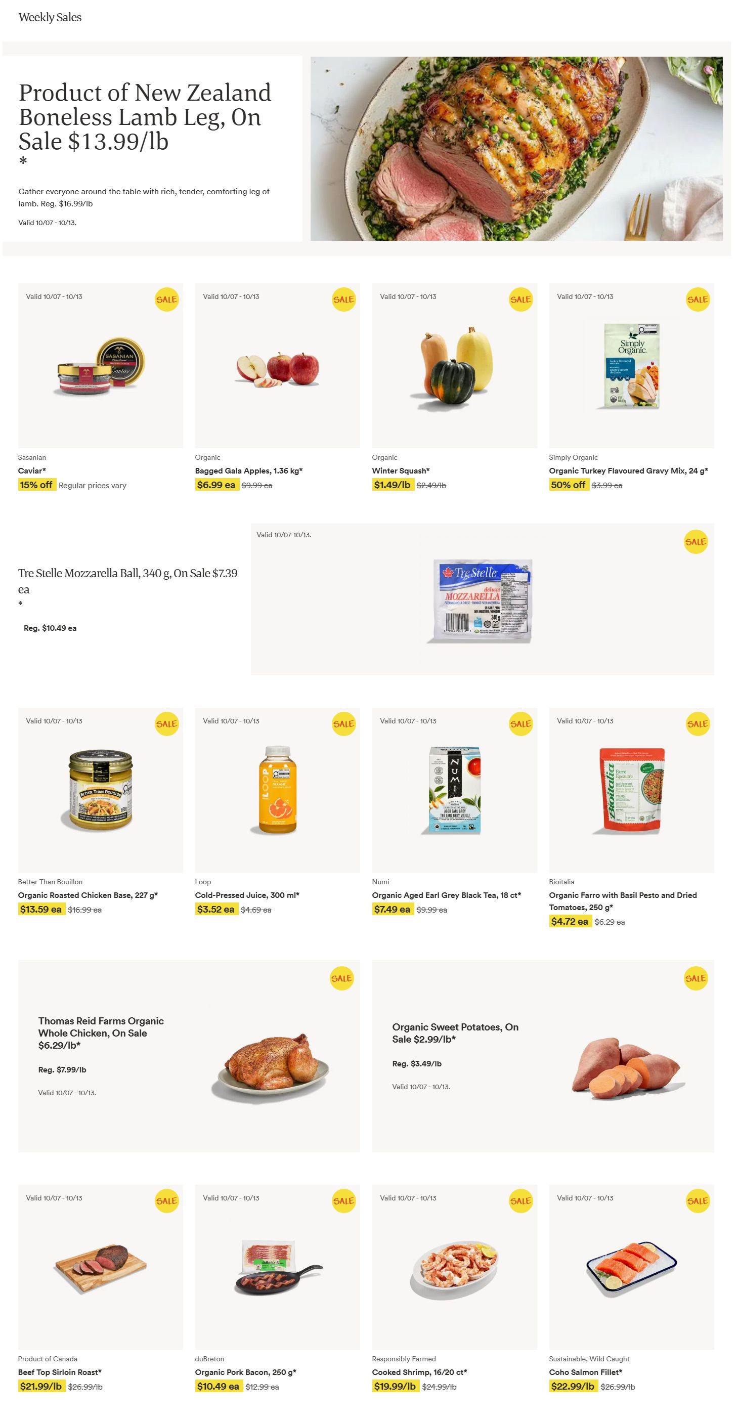 Whole Foods Market (ON) Flyer October 7 to 13
