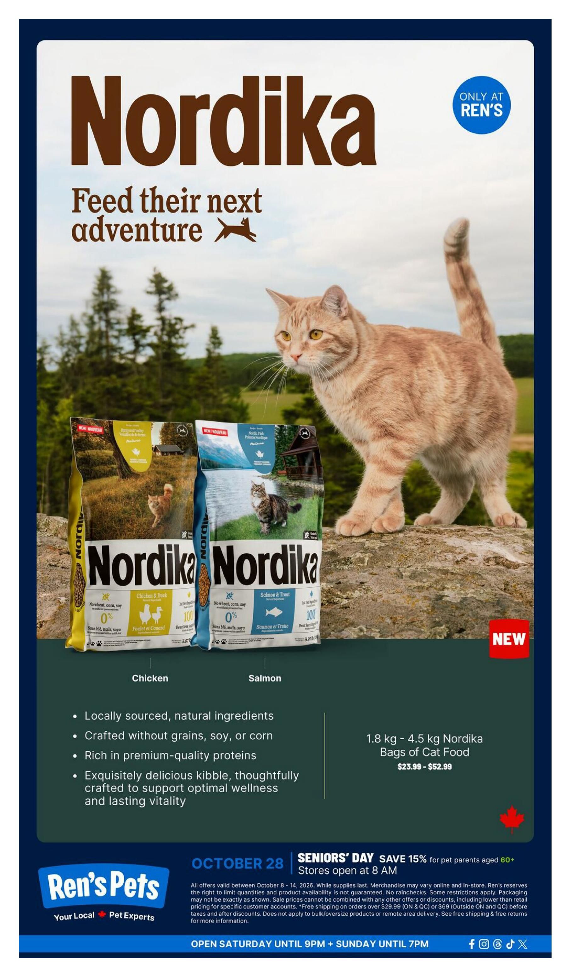 Ren's Pets Flyer October 8 to 14