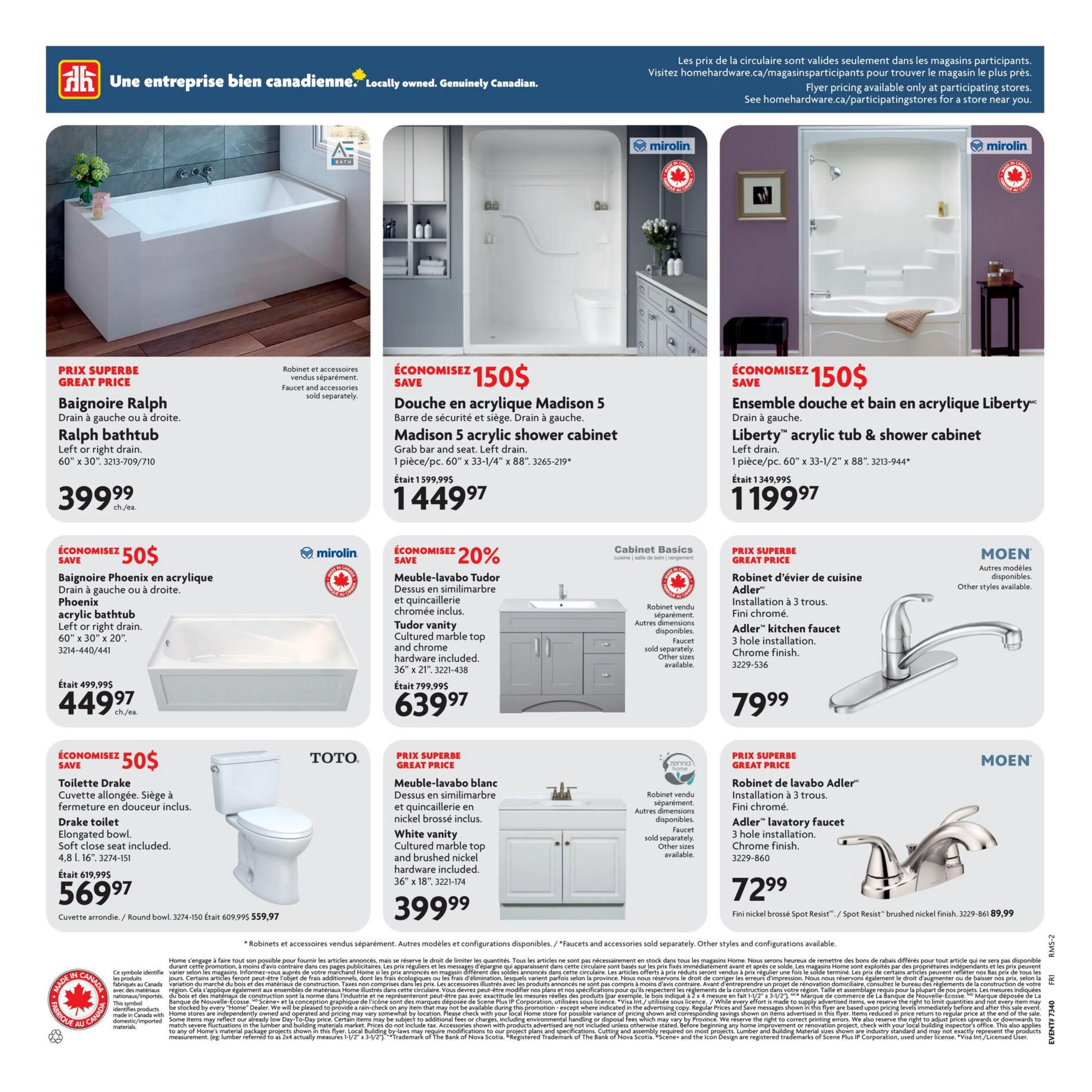 Home Hardware (QC) Ultimate Bath Sale Flyer October 1 to 28