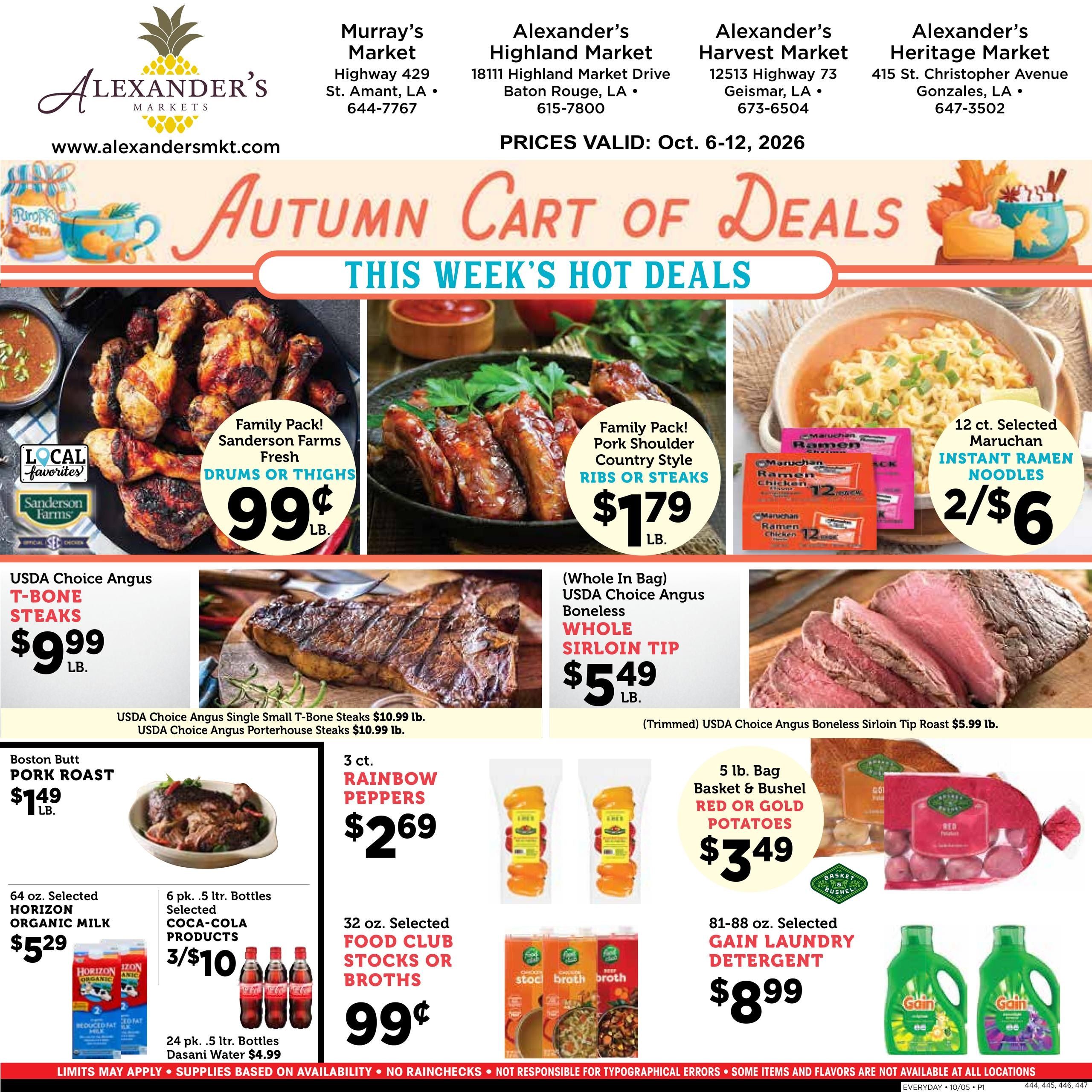 Harvest Supermarket Weekly Ad October 6 - 12, 2026
