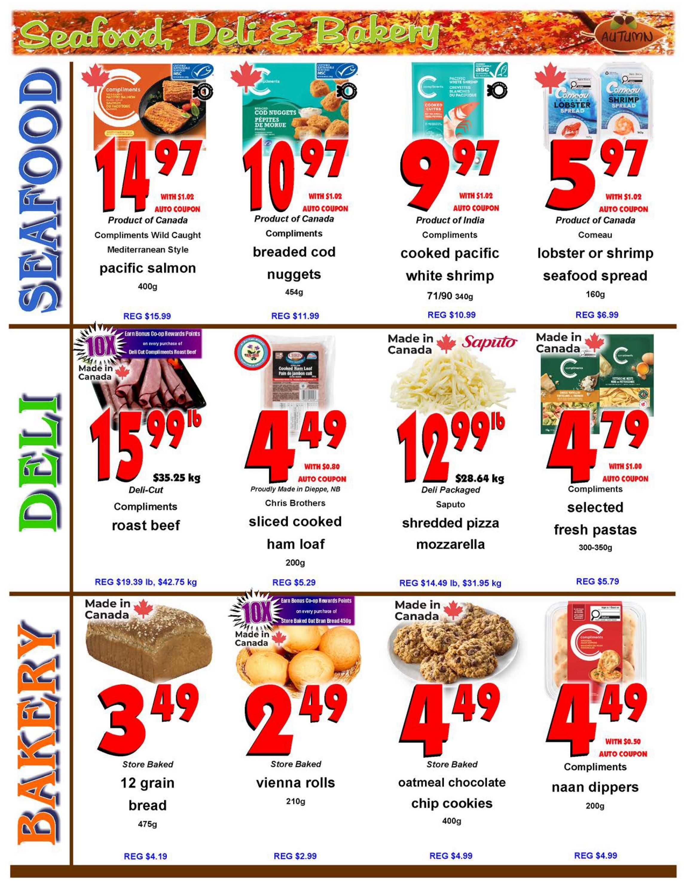 Fredericton Co-op Flyer October 8 to 14
