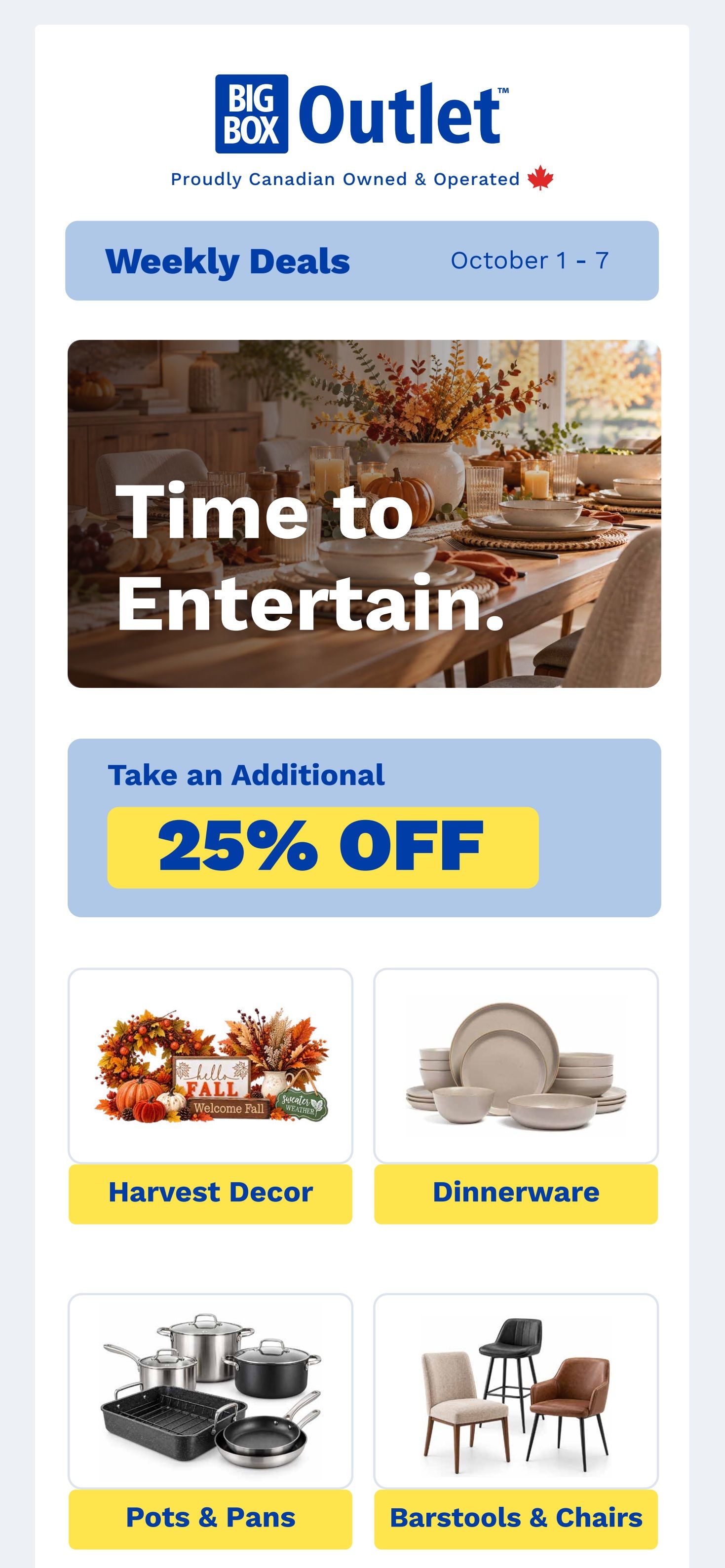 Big Box Outlet Store Flyer October 1 to 7