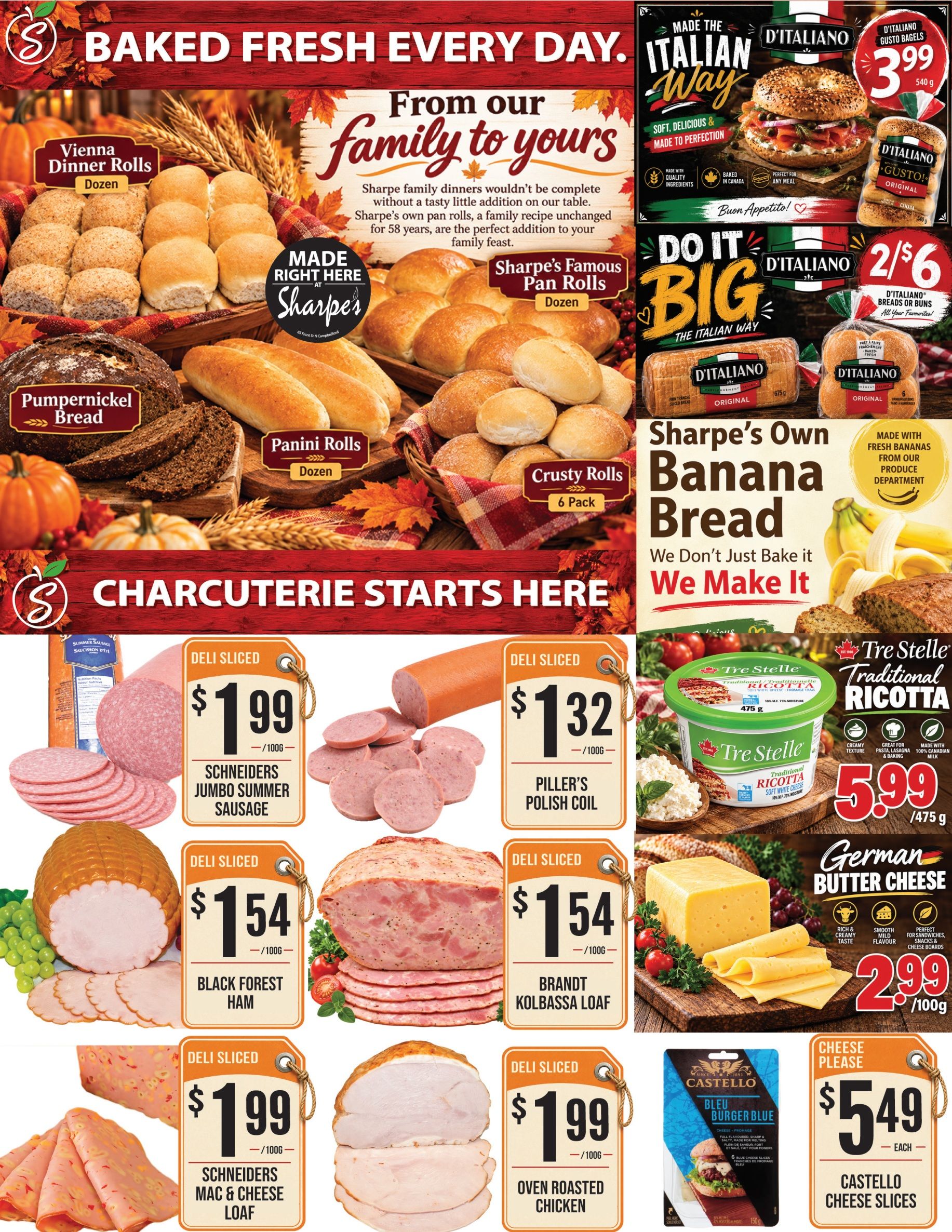 Sharpe's Food Market Flyer October 8 to 14